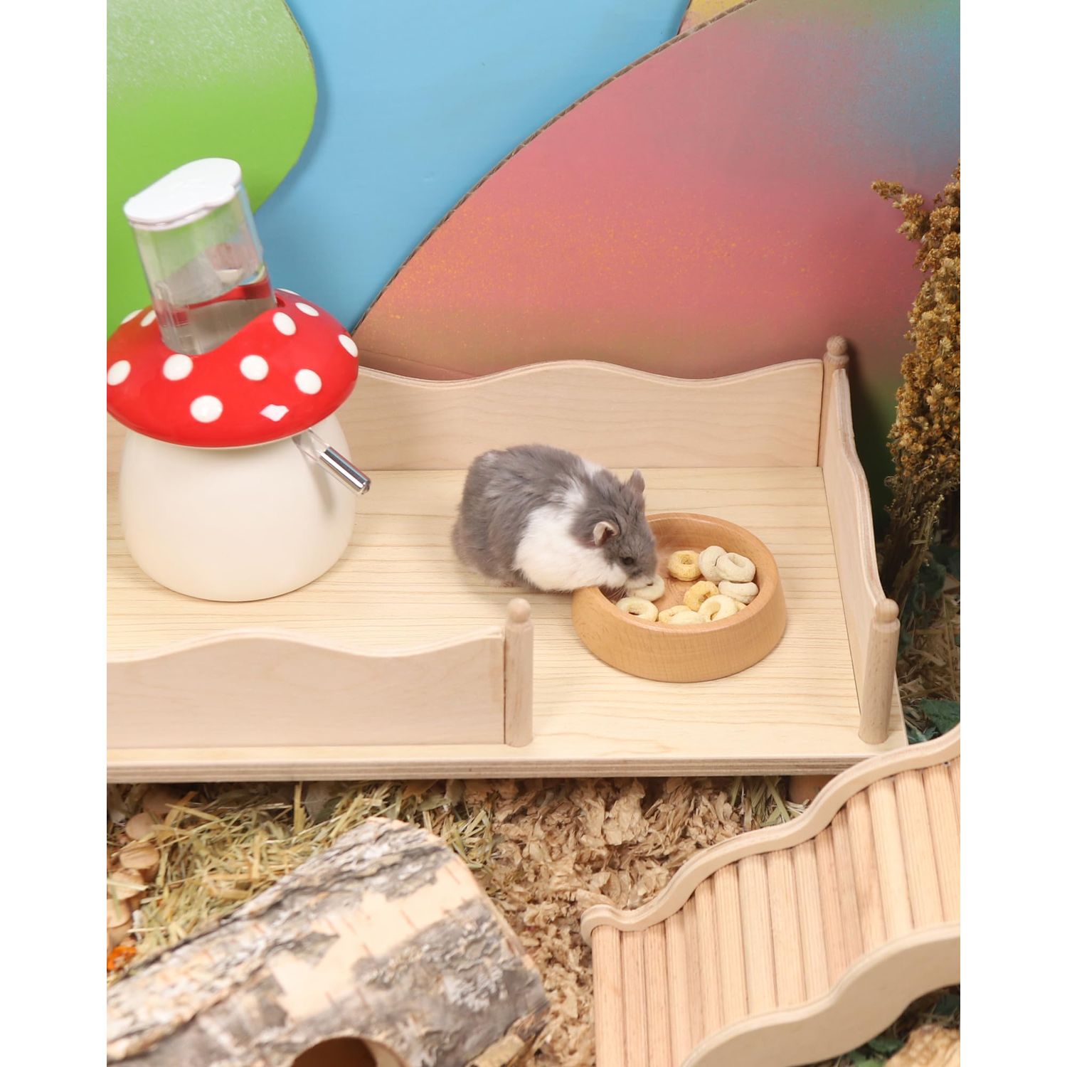 Niteangel Hamster Snack & Treats Toy: - Small Animal Natural Treat Mix for Dwarf Syrian Robo Hamsters Gerbils Mice Lemmings Degus or Other Small-Sized Pets