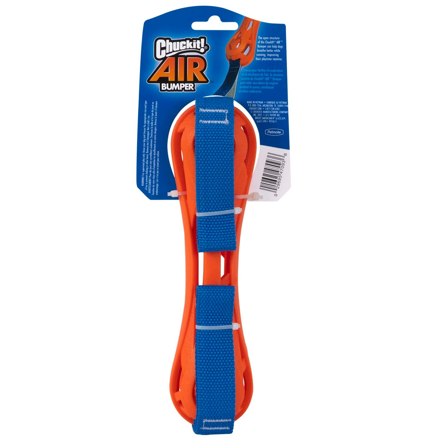 Chuckit Air Fetch Bumper Dog Toy, Orange