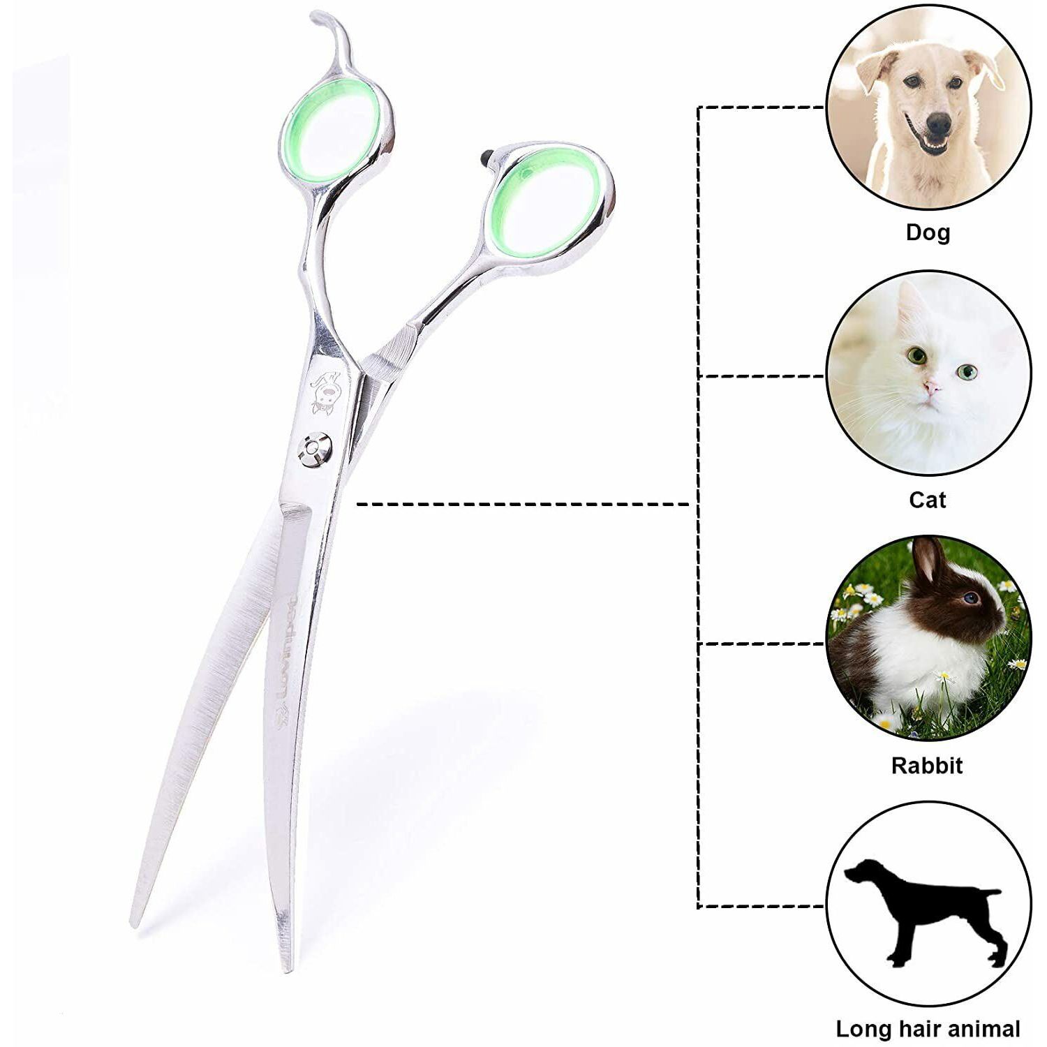 LovinPet Pet Grooming Scissors Sharp,Comfortable,Light-Weight shear