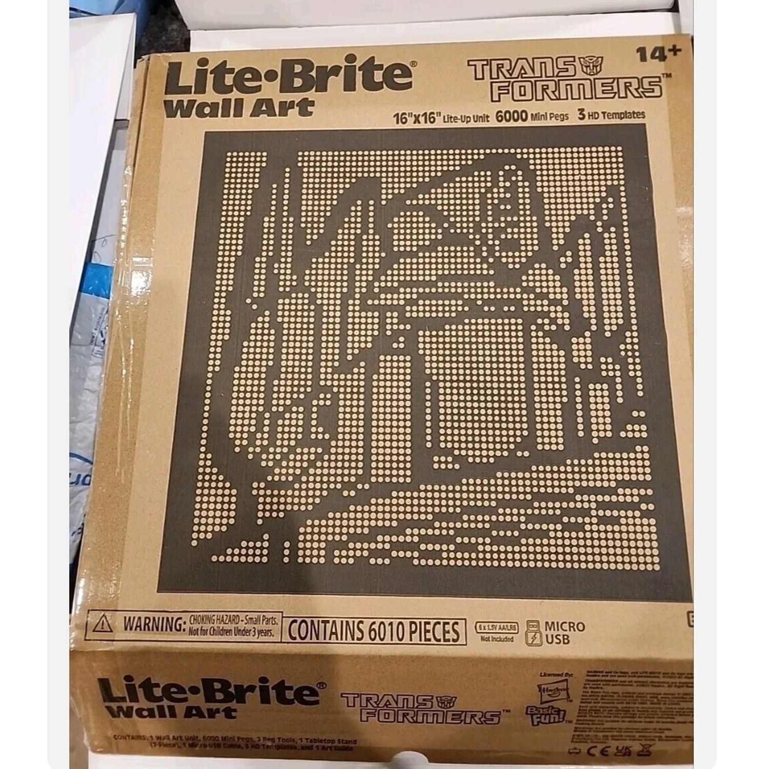 Lite Brite Wall Art Transformers  Hasbro Optimus Prime Bumblebee