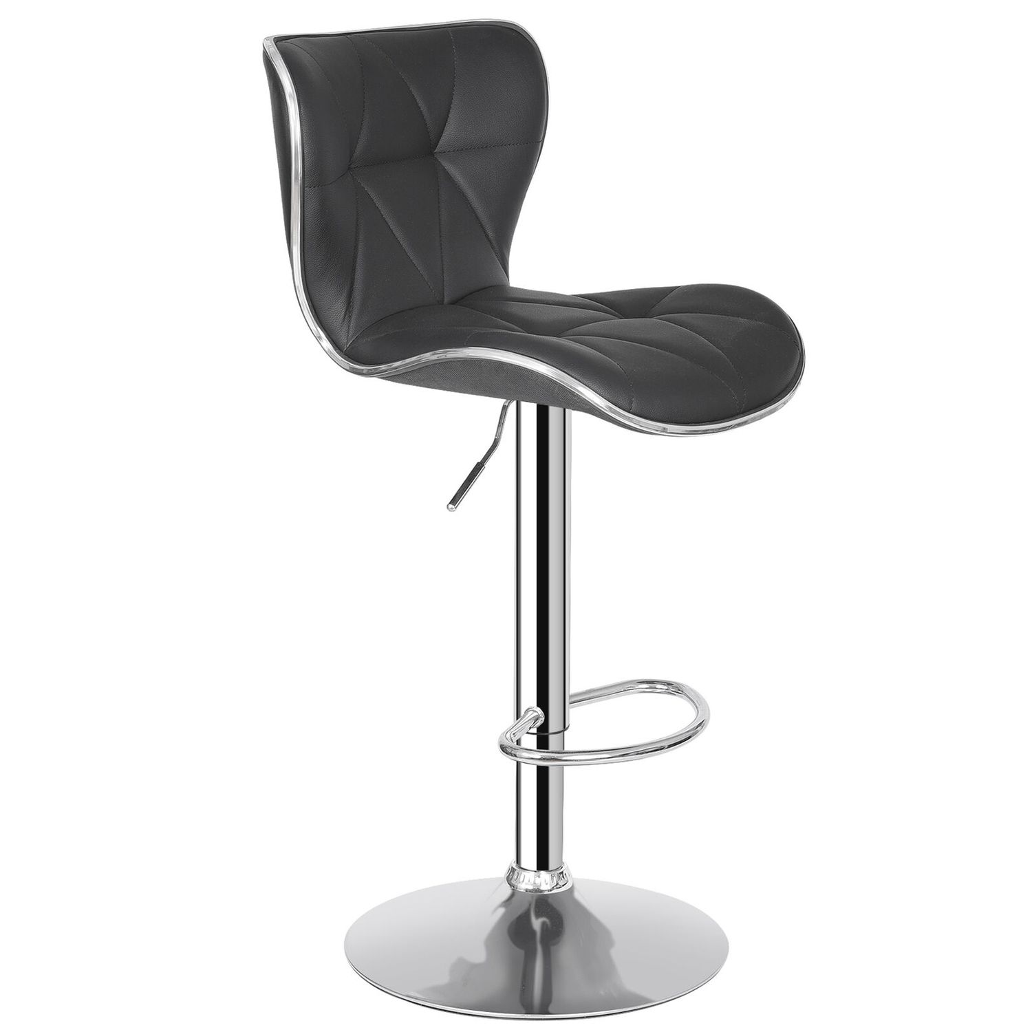 Shell Bar Stools Set of 4 Adjustable Height Swivel Bar Stools Dining Chairs Home