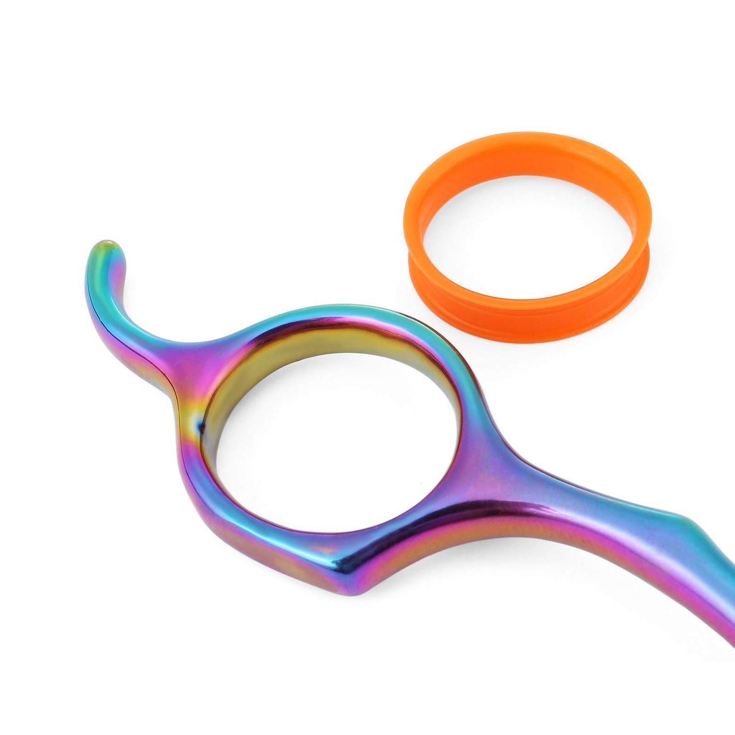 Mogoko Cat Dog Curved Scissors with Safe Round Tip, Stainless Steel Pet Grooming Shears