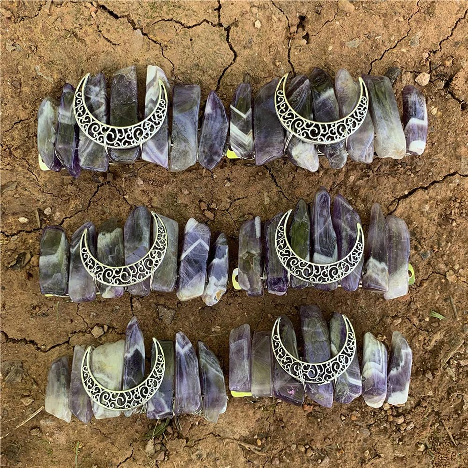 Hair Clip Sticks for Long Hair Stick Slide Irish Hair Accessories (Amethyst Clip)