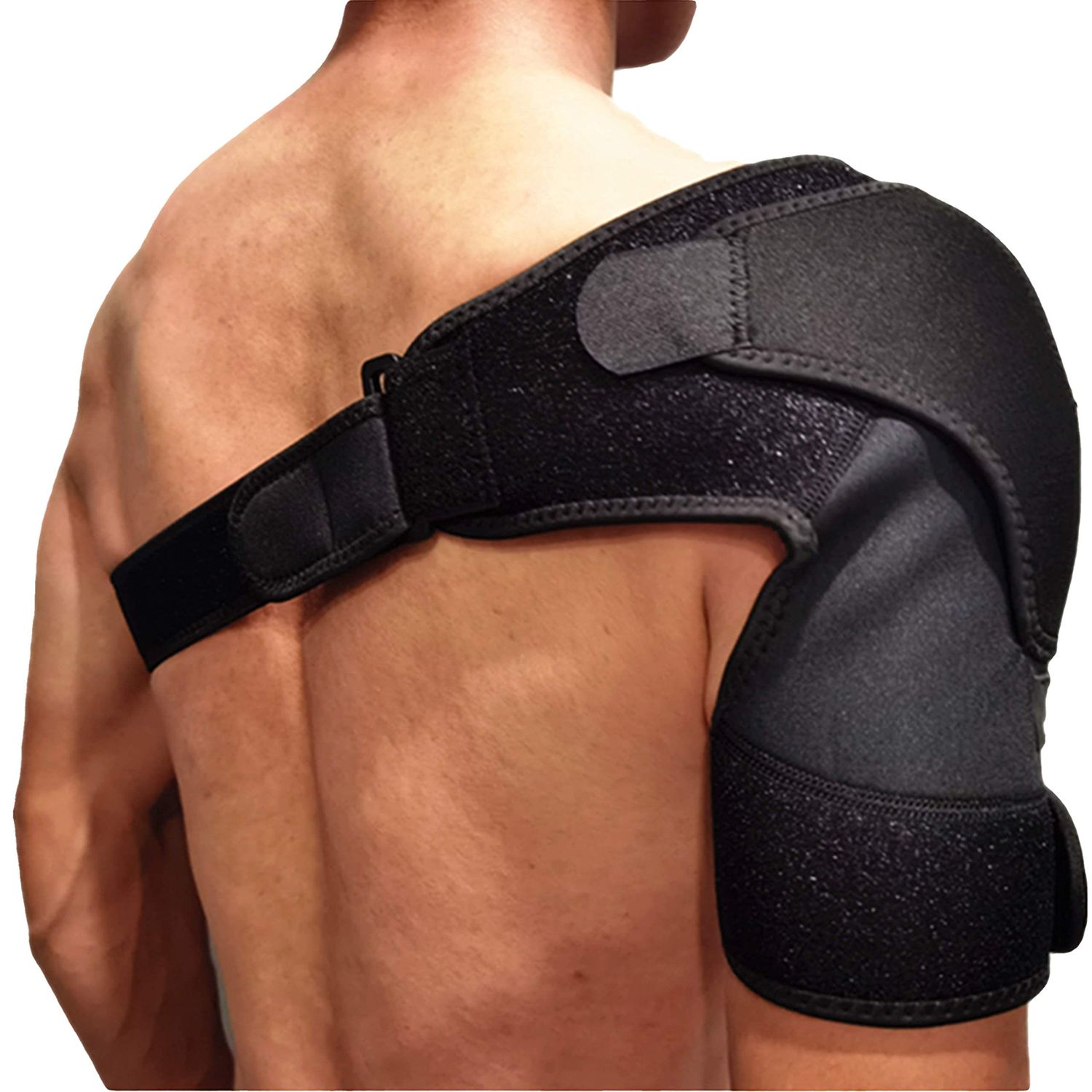 COPPER HEAL – Shoulder Brace Adjustable Compression Sleeve Torn Rotator Cuff Men Women Stability support Immobilizer wrap Tendonitis Dislocation Bursitis AC Joint Pain Relief Dislocated Strap