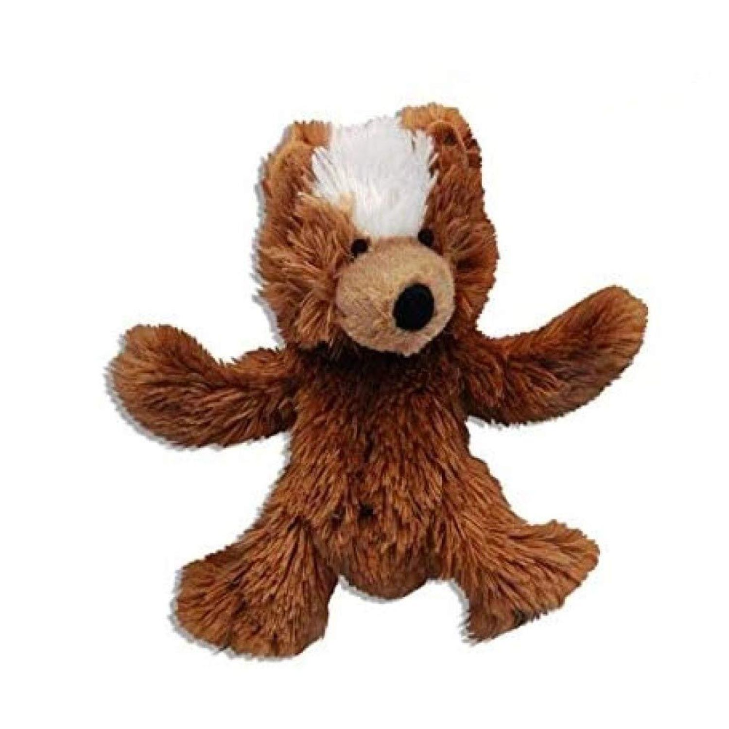 KONG Plush Teddy Bear Dog Toy X-Small - 3.5" - Pack of 4