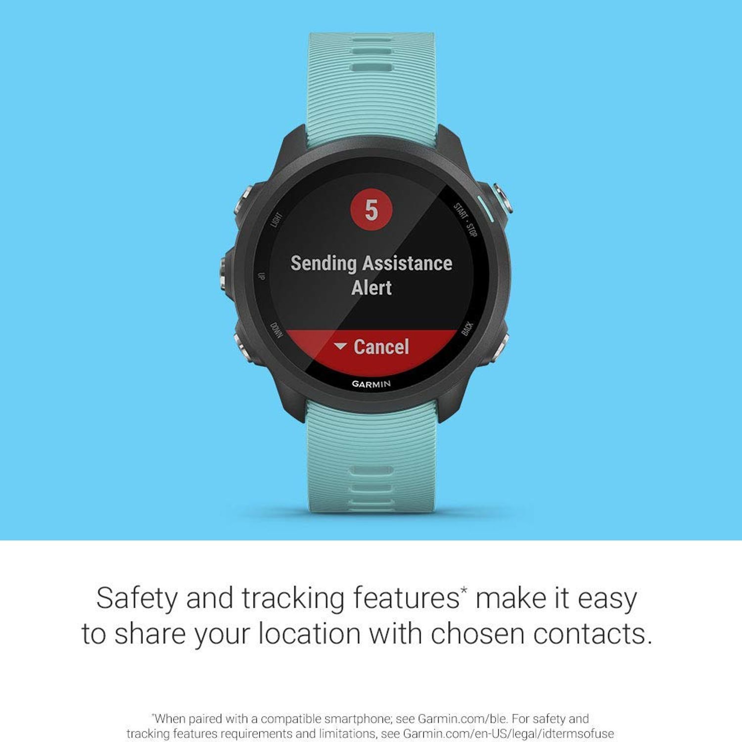 Garmin Forerunner 245 Music, GPS Running Smartwatch with Music and Advanced Dynamics, Aqua (Renewed)