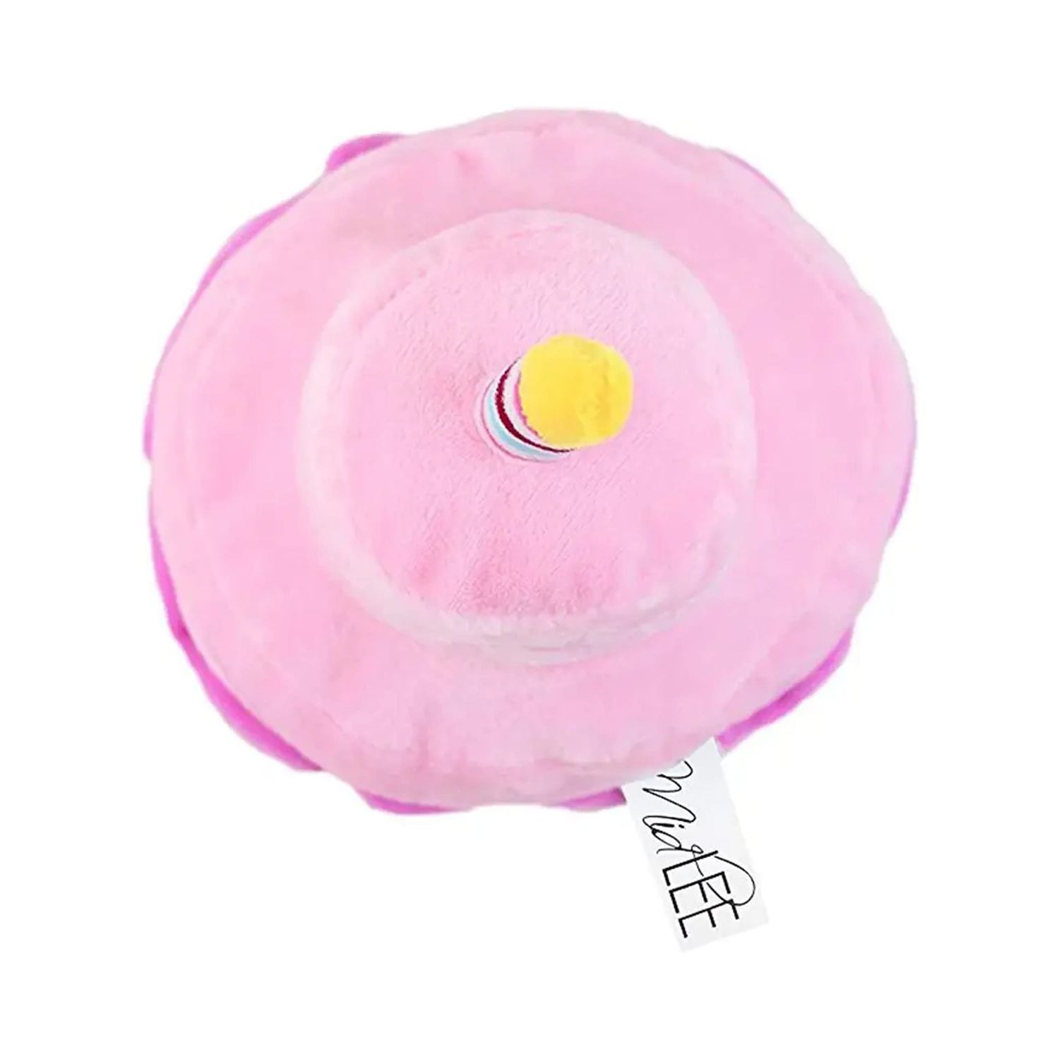 Midlee 2 Layer Birthday Cake 7" Tall Dog Toy (Pink)