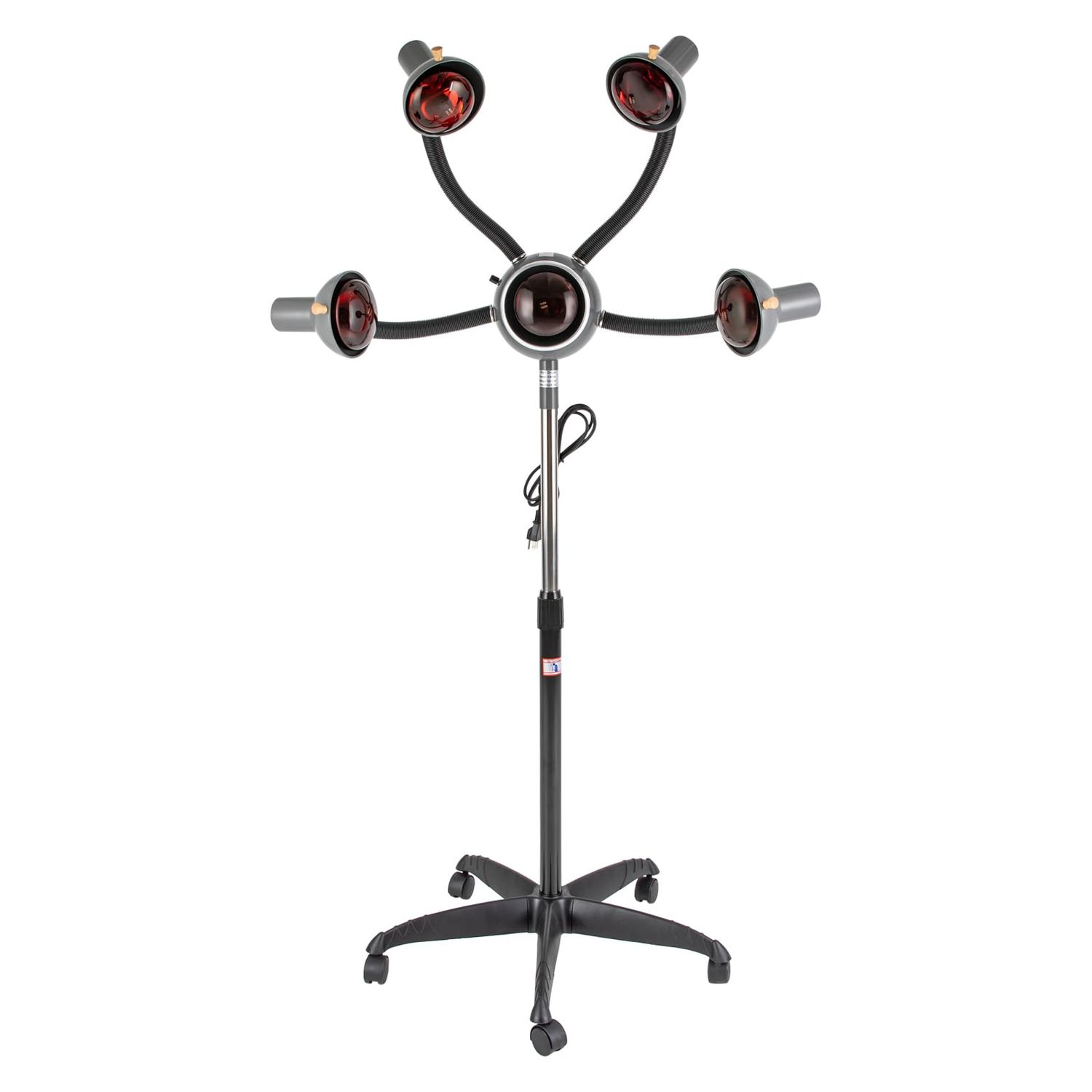 DDBESSIC 5 Head Infrared Heat Lamp, Hair Dryer Salon Hair Steamer Adjusting Height Infrared Hair Color Processor Machine Salon Hair Equipment Hair Dryer Stand