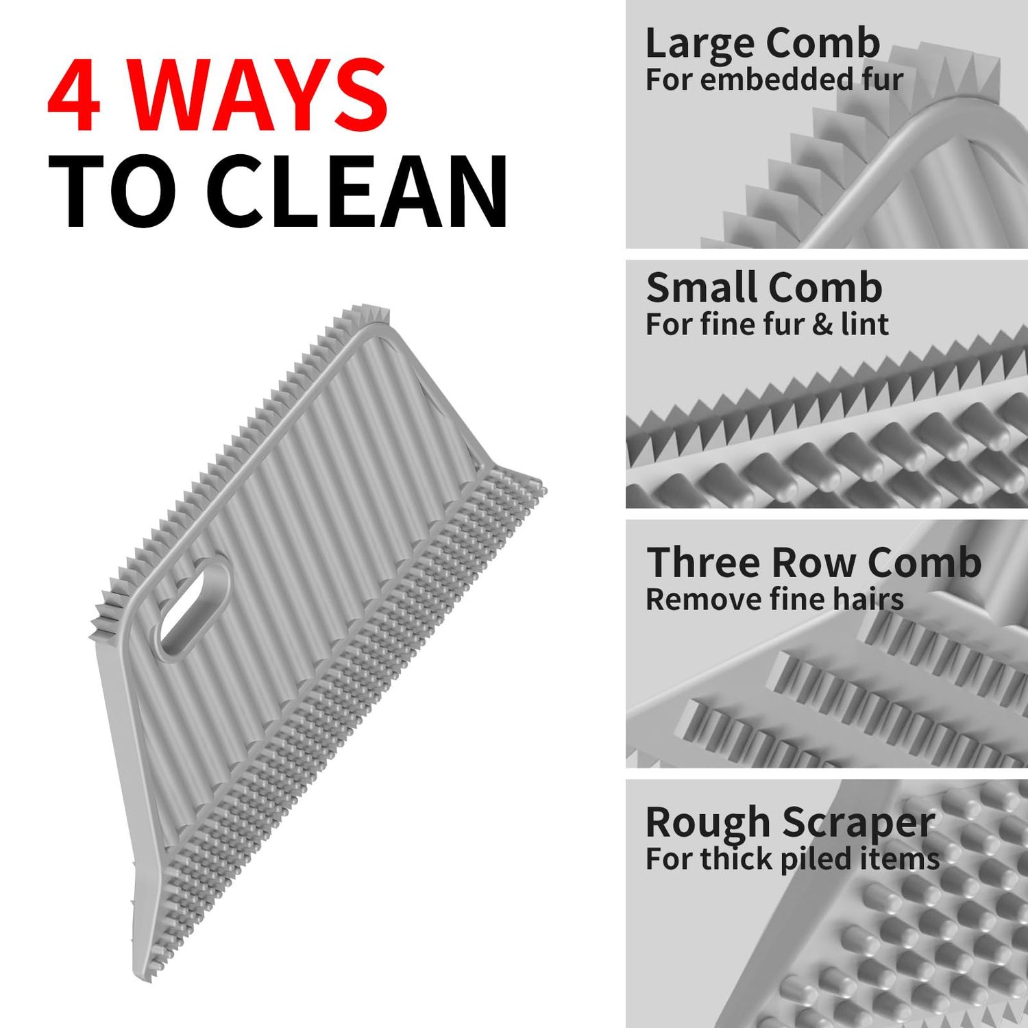 Pet Hair Removal Tool,Carpet Rake,Pet Hair Remover,Lint Remover,Pet Hair Removal Soft Rubber Sheet,Pet Hair Remover for Couch,Lint Shaver,Dog Hair Remover and Cat Hair Remover(3Pcs)