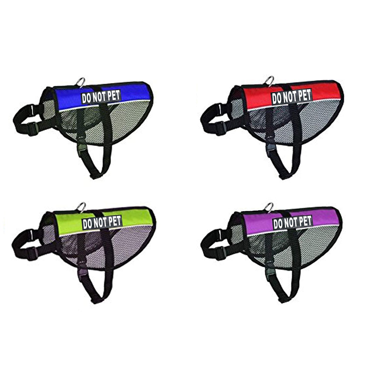 Doggie Stylz DO NOT PET Service mesh Dog Vest Harness Cool Comfort Nylon for Dogs Small Medium Large Purchase Comes with 2 Reflective DO NOT PET pathces. Please Measure Your Dog Before Ordering