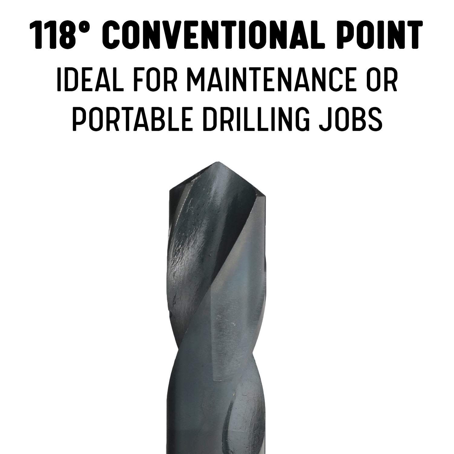 Drill America 1-37/64" High Speed Steel Reduced Shank Drill Bit with 3/4" Shank, DWDRSD Series