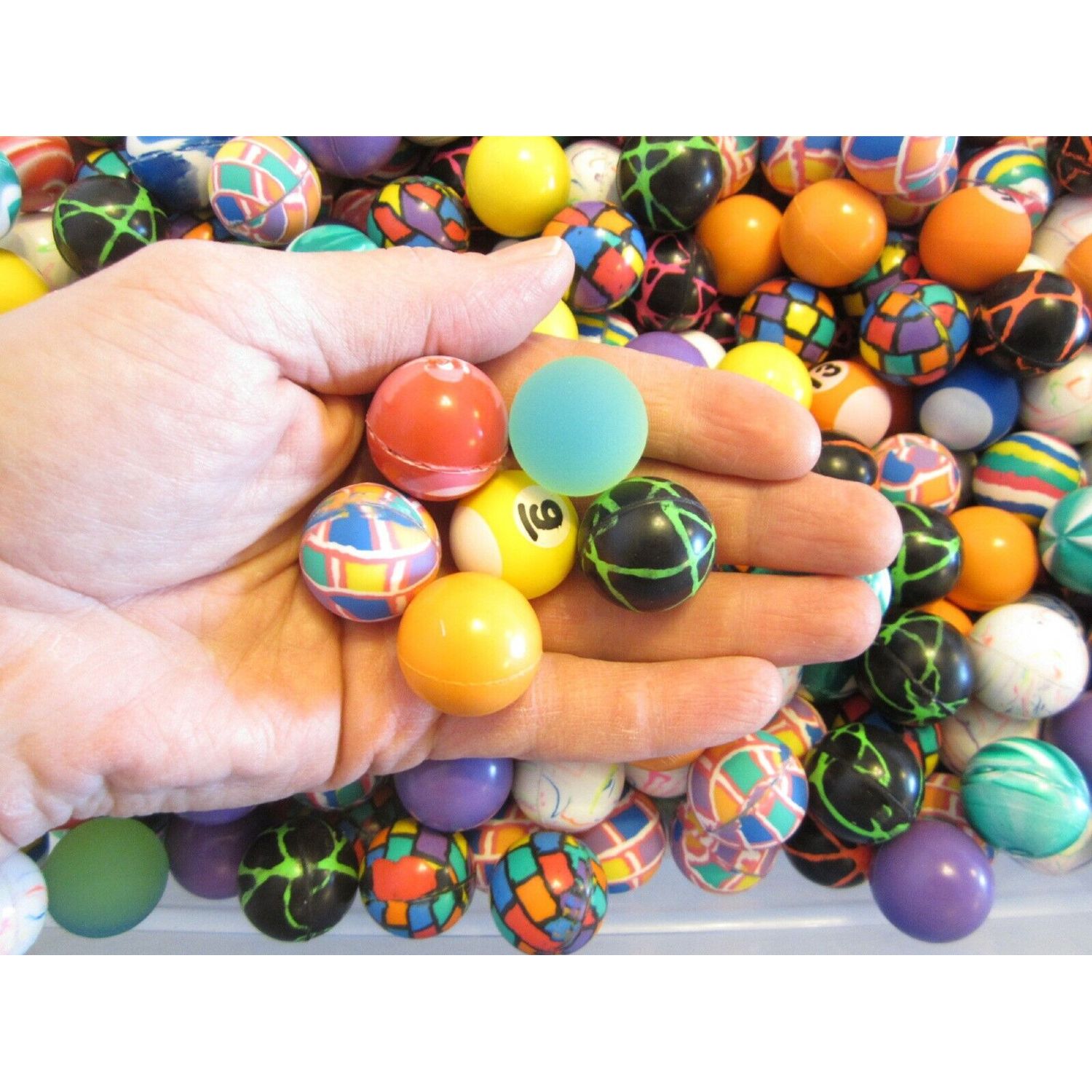 12 NEW SUPER HIGH BOUNCE BALLS 27MM 1" HI BOUNCY SUPERBALL PARTY FAVORS CAT TOY