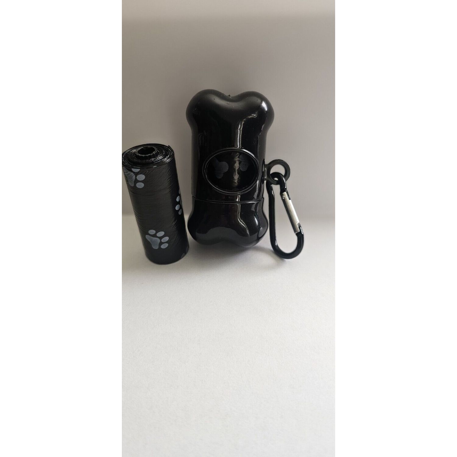 Pet Dog Poop bag Dispenser Bone Shape With 2 Rolls of 15 Bags [30 Bags]