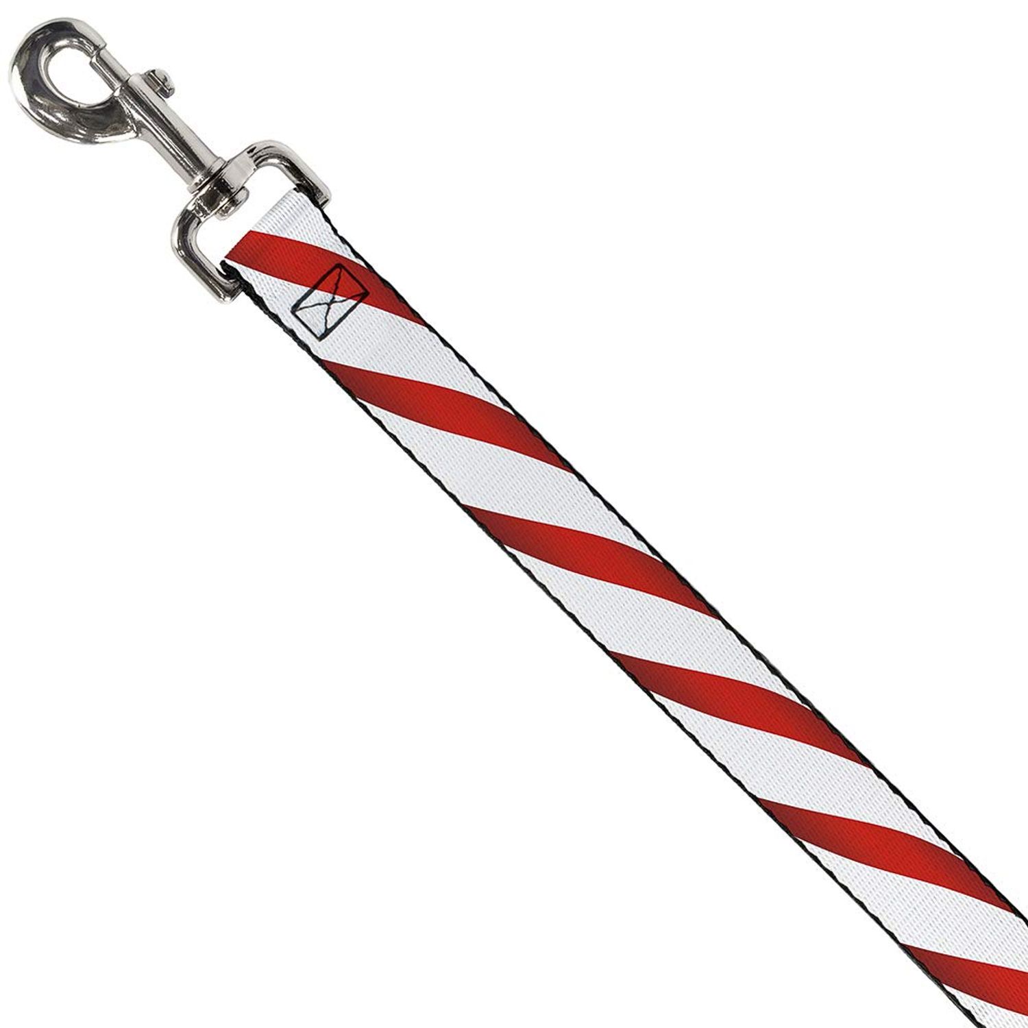 Buckle-Down Pet Leash - Candy Cane - 6 Feet Long - 1" Wide