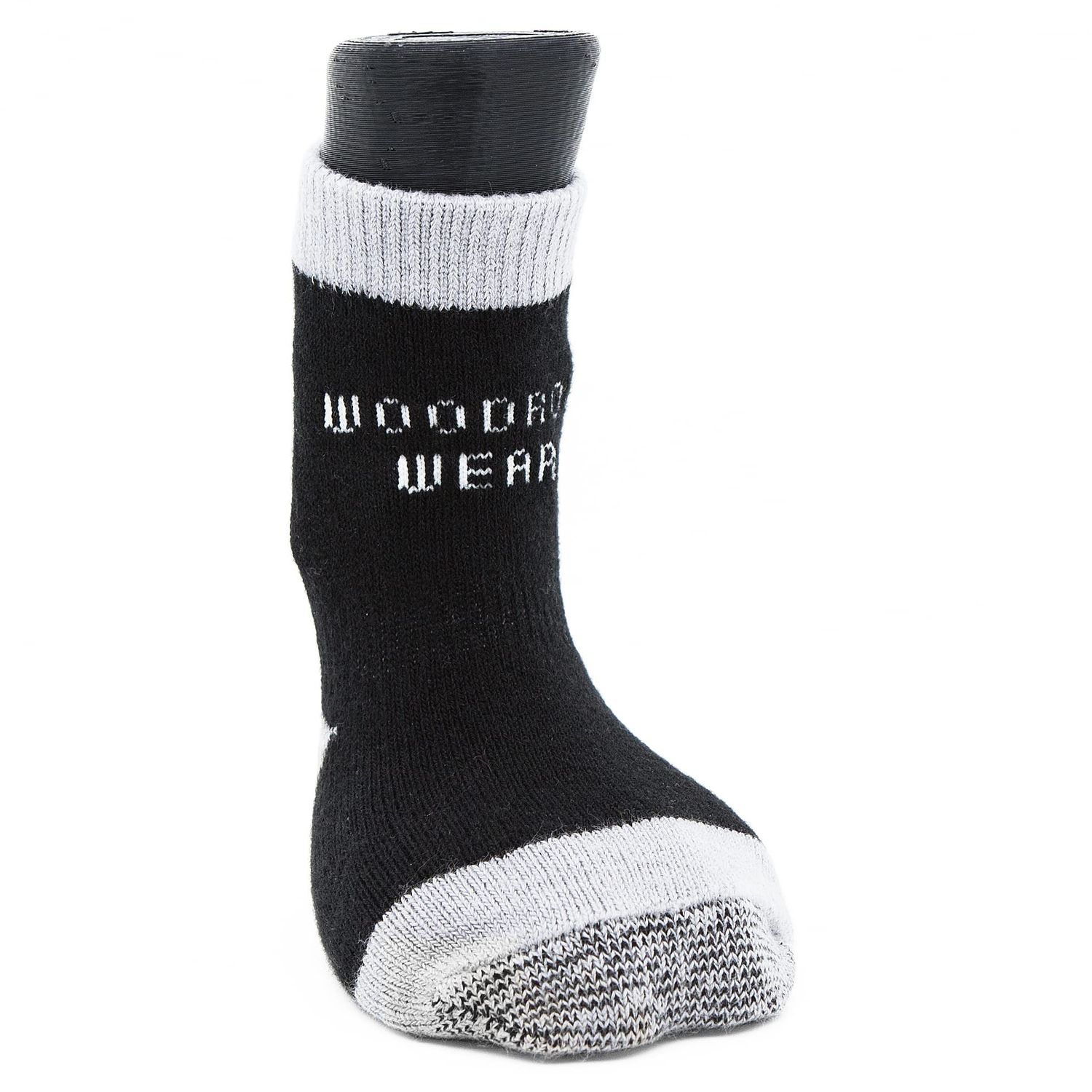 Woodrow Wear, Power Paws Advanced Dog Socks, Black Grey, XS, Fits 12-25 pounds