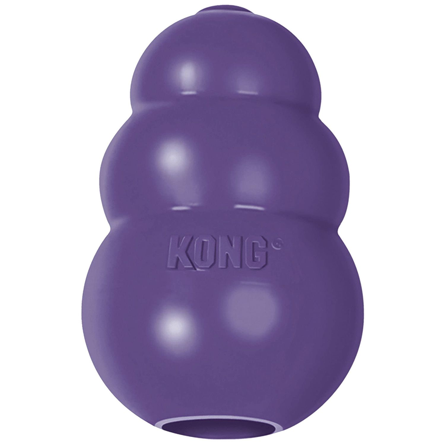 KONG Senior - Dog Toy with Gentle, Natural Rubber - Durable Dog Toy for Older Dogs - Use Treats with Stuffable Chew Toy - Treat Toy for Chewing & Fetching - for Small Dogs