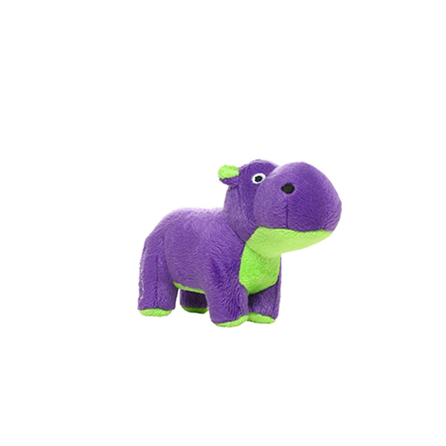 MIGHTY- Safari Junior Hippo - Squeaker-Multiple Layers. Made Durable, Strong & Tough. Interactive Play Dog Toy (Tug, Toss & Fetch). Machine Washable & Floats