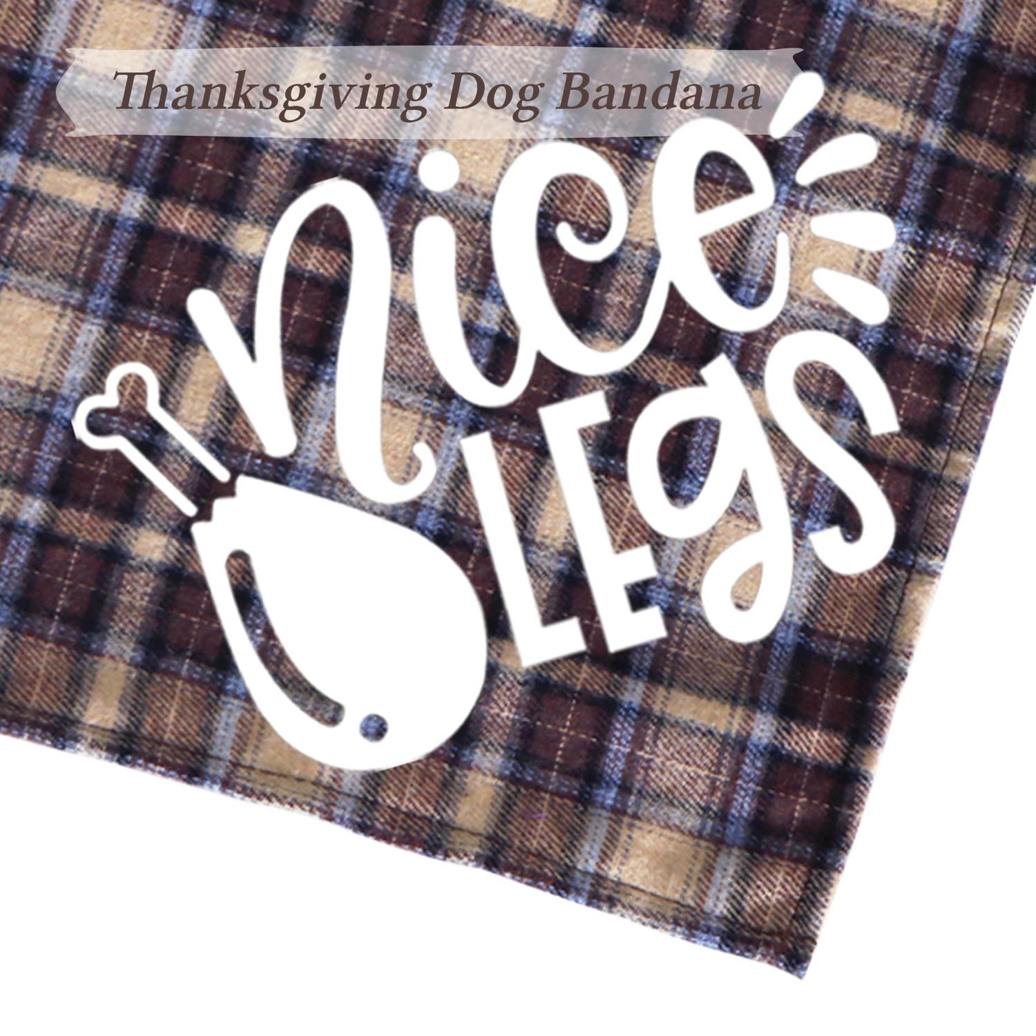 STMK 3 Pack Thanksgiving Day Dog Bandanas, Holiday Fall Thanksgiving Dog Bandanas Scarf for Small Medium Large Dogs (Large)