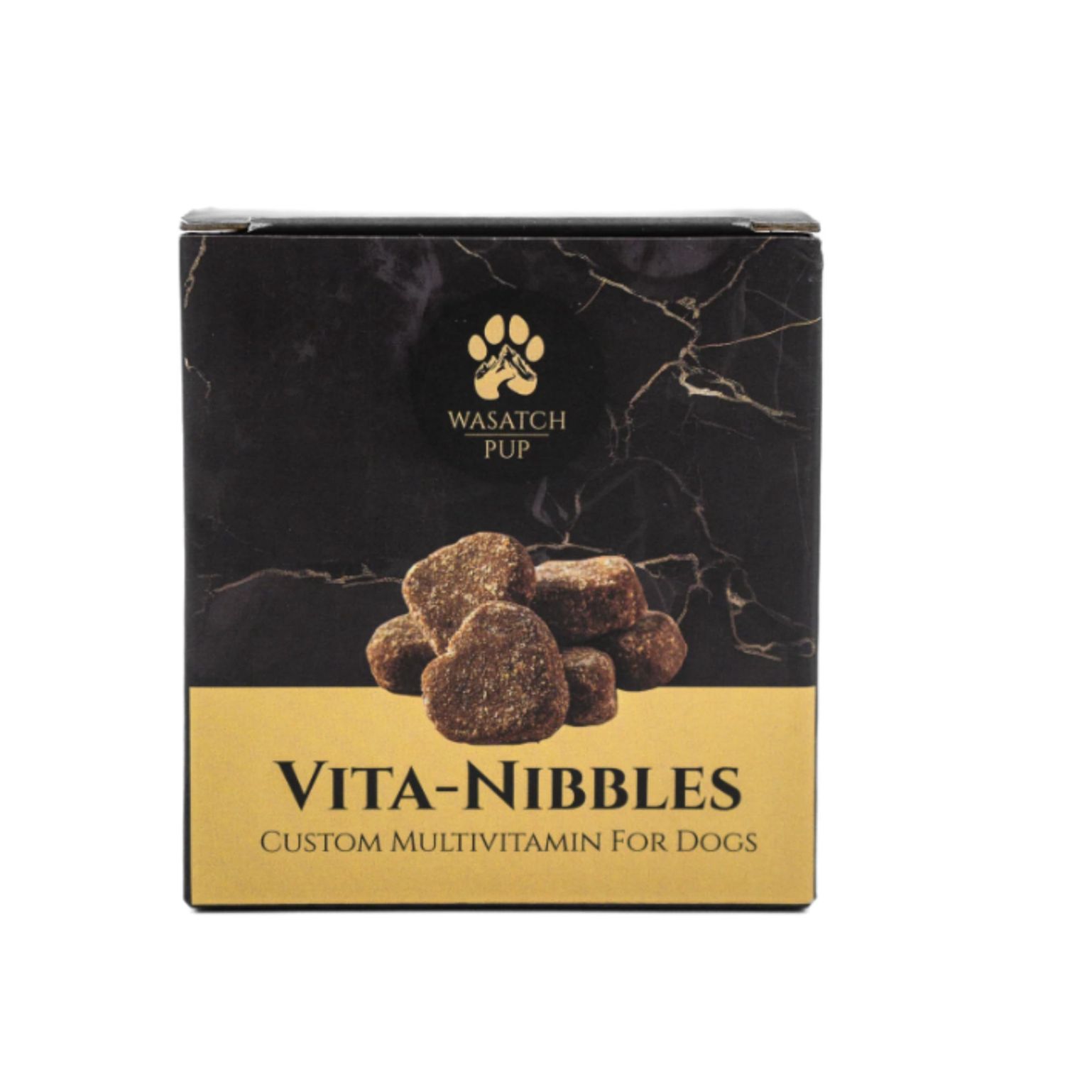 WASATCH PUP 8-in-1 Multivitamin for Dogs - Vita Nibbles Omega 3 Fish Oil - Chewable Dog Vitamins for Healthy Skin, Coat, Heart, Joints, Brain, Energy, Digestion, and Vitality