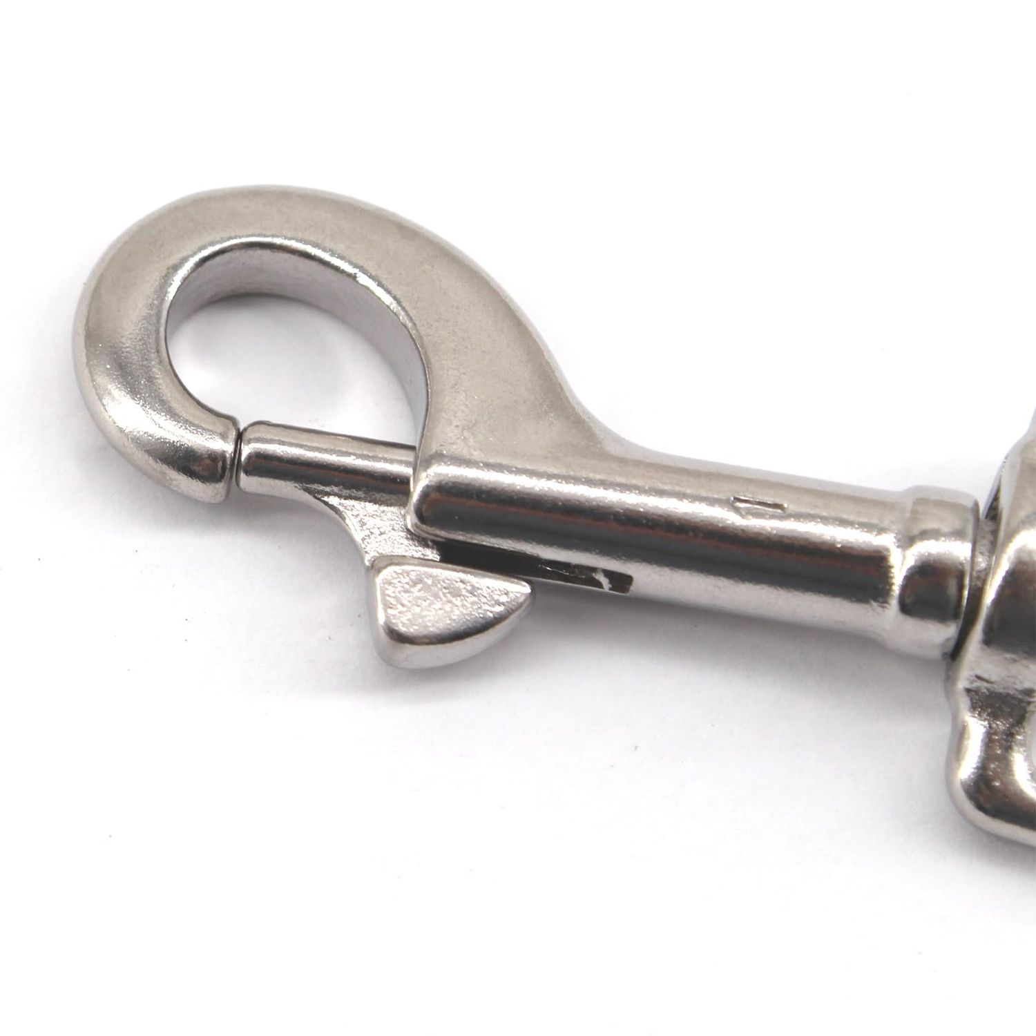 （4 Pieces) 67mm Swivel Eye Snap Hooks 316 Stainless Steel Marine Grade Single Ended Trigger Chain Clip for Dog Leash,Key Chain,Boat Ropes and Cages