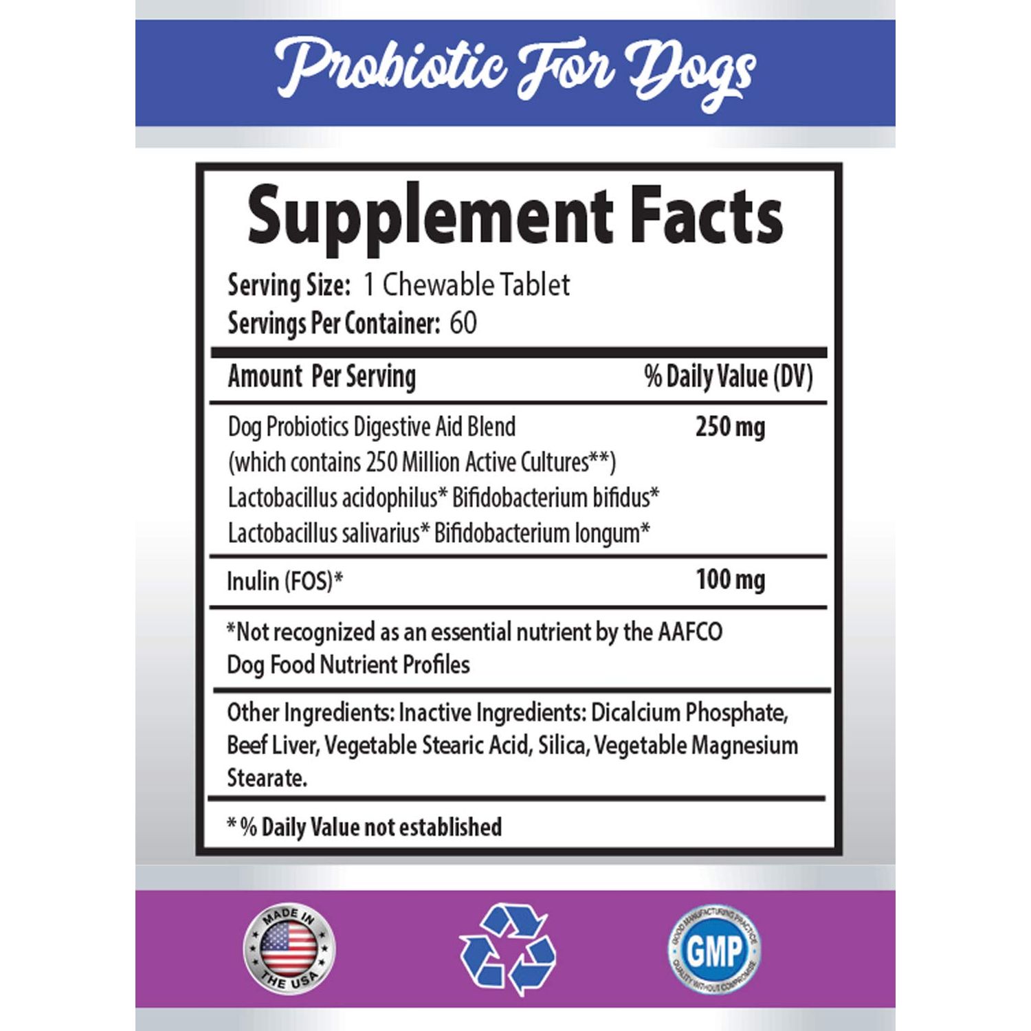 Best Dog Food for Bad Breath - PROBIOTICS for Dogs - Healthy Gut - Stop Gas Diarrhea and Bad Breath - Digestive Boost - Dog probiotics chewables - 3 Bottles (180 Treats)