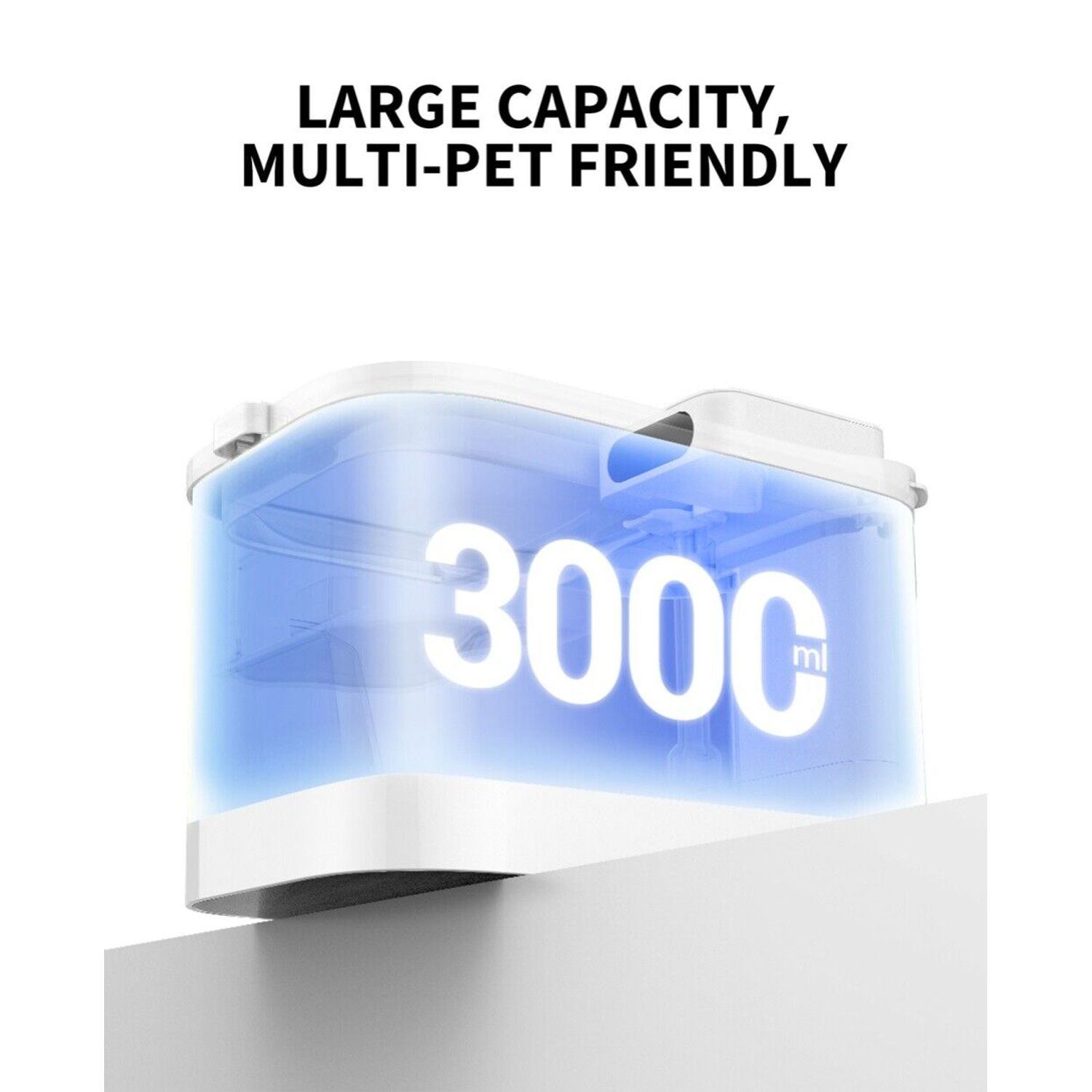 PETKIT Cordless Cat Water Fountain 3L 105oz Wireless Pet Dispenser Smart App Qui