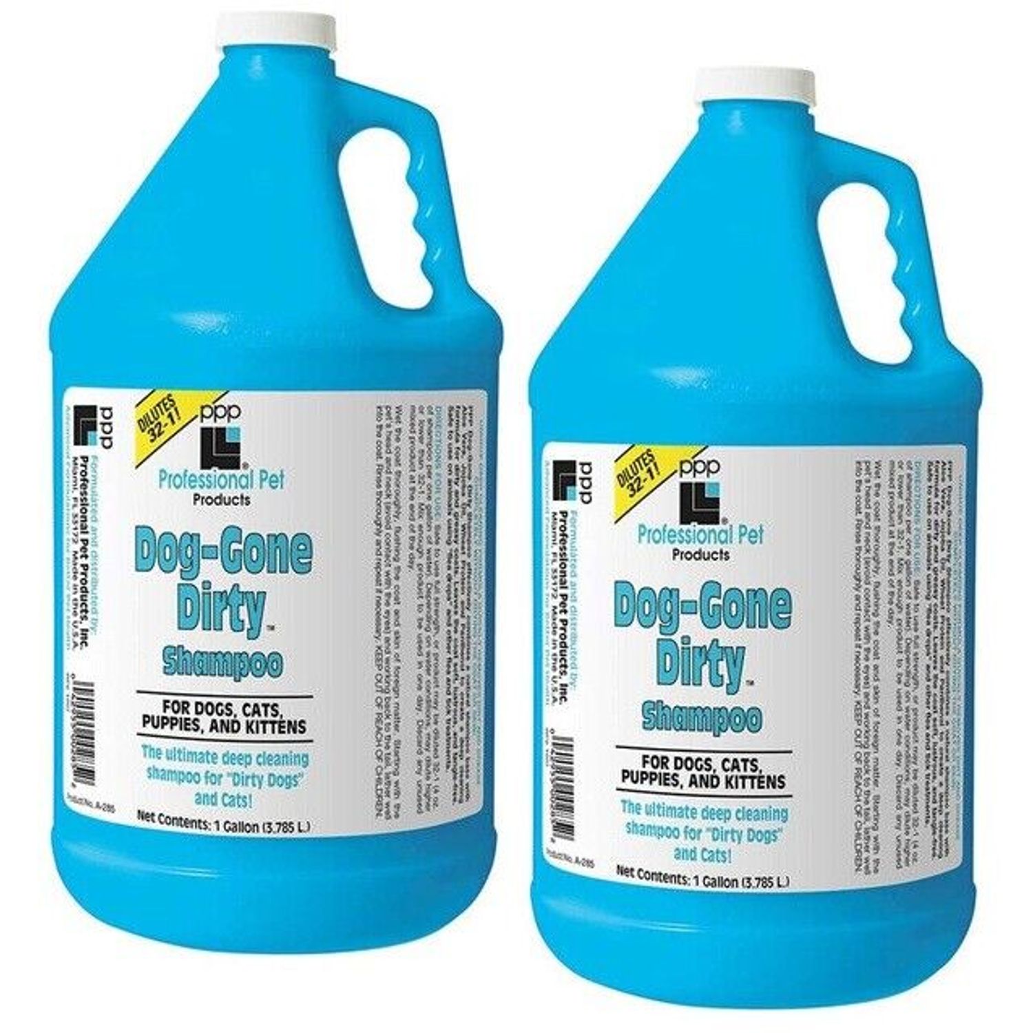 Pet Grooming Shampoo Dog Gone Dirty Deep Cleaning Dematting Concentrated Gallon