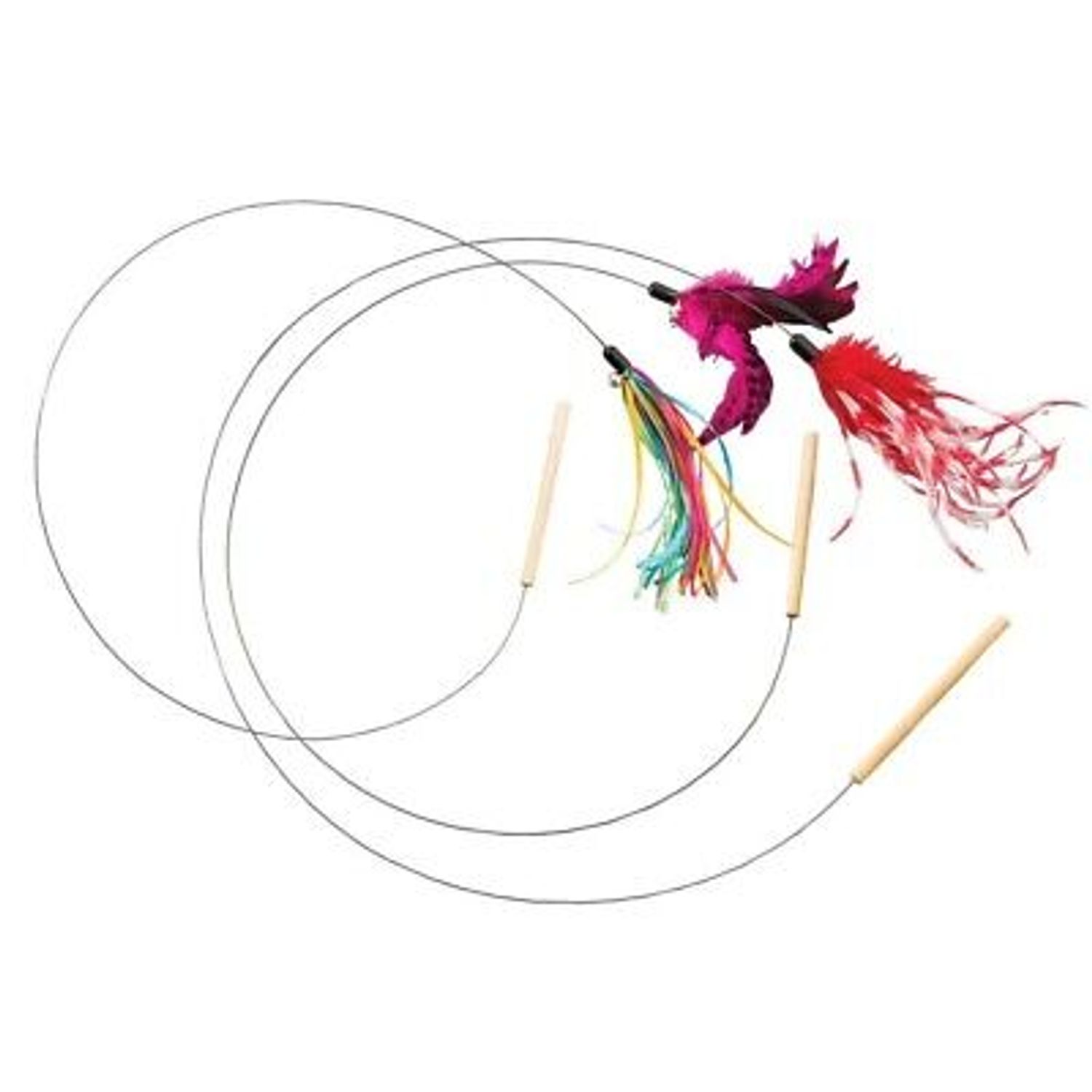 Spot Cat Prancer Teaser Wand Assorted Catnip Cat Toy, 44 in