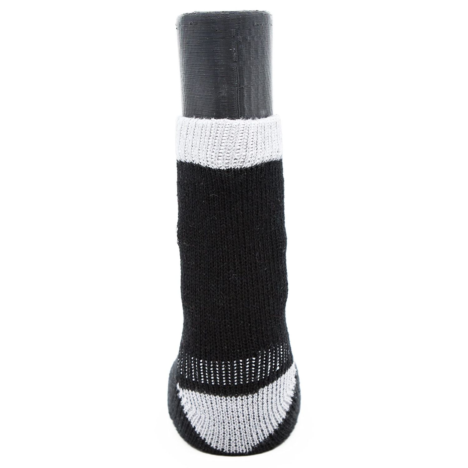 Woodrow Wear, Power Paws Greyhound Edition Advanced Dog Socks, Black Grey, L, Fits 70-95 pounds