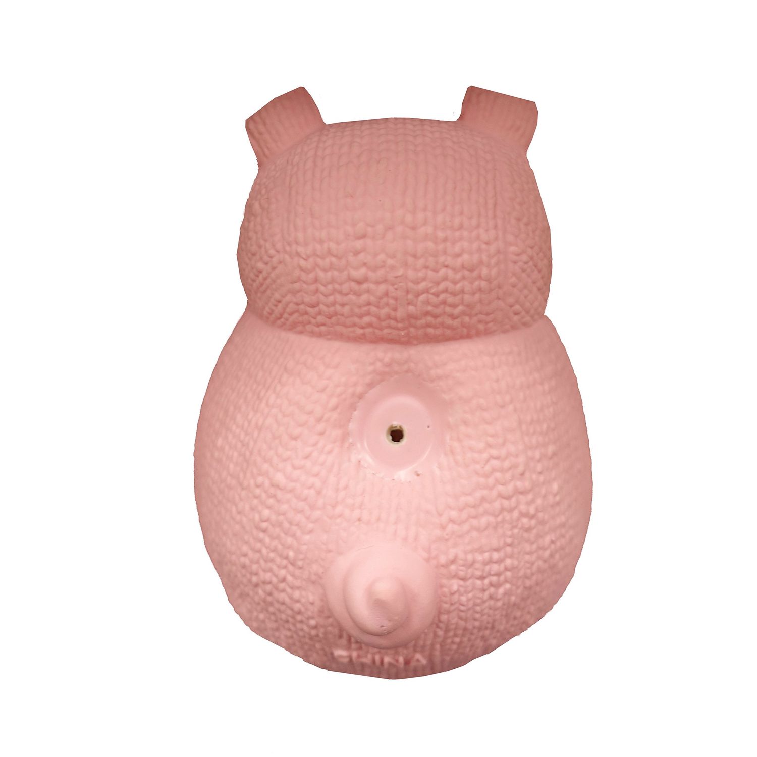 Latex with Rubber Tumbler Dog Toy 5" H (Pig)