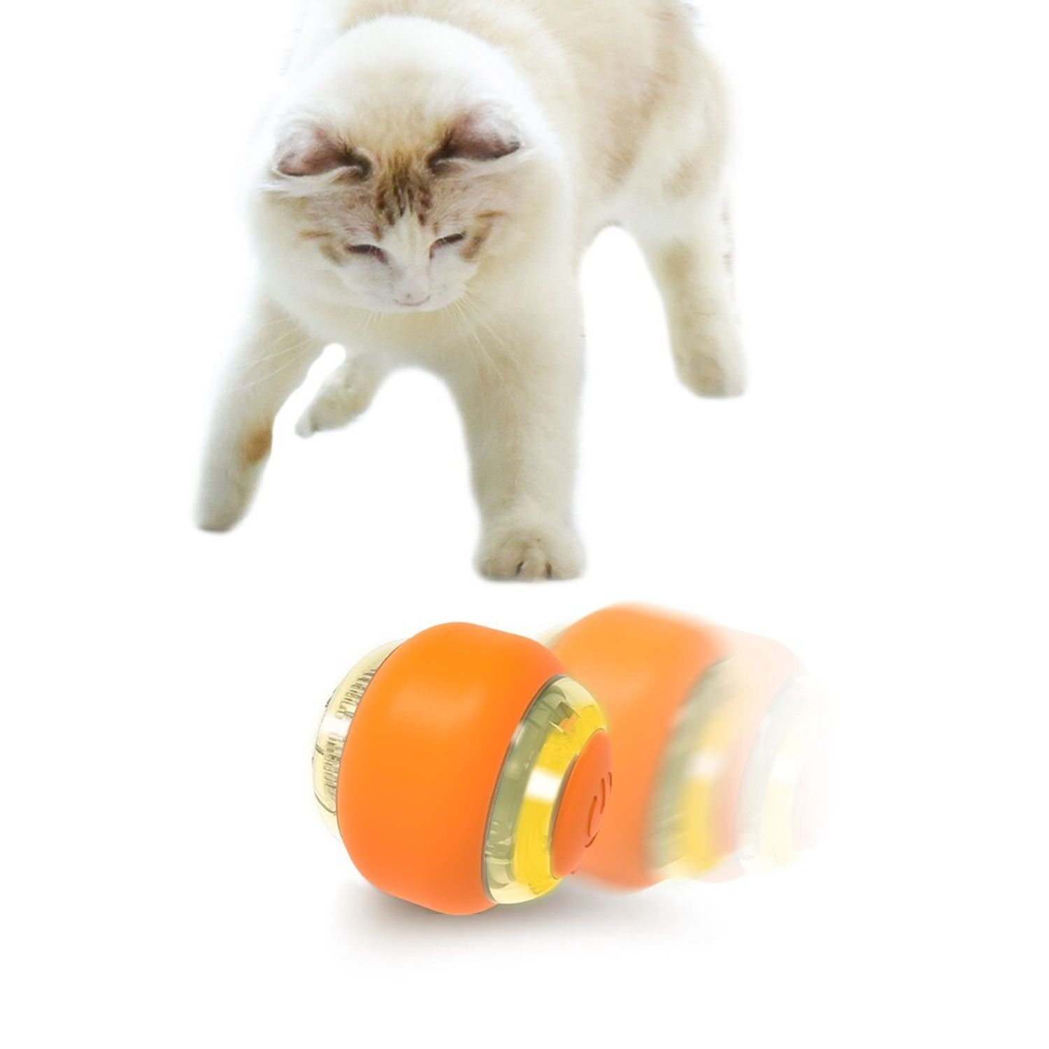 Smart Cat Toys Balls USB Rechargeable 3 Working Modes Automatic Interactive Ball