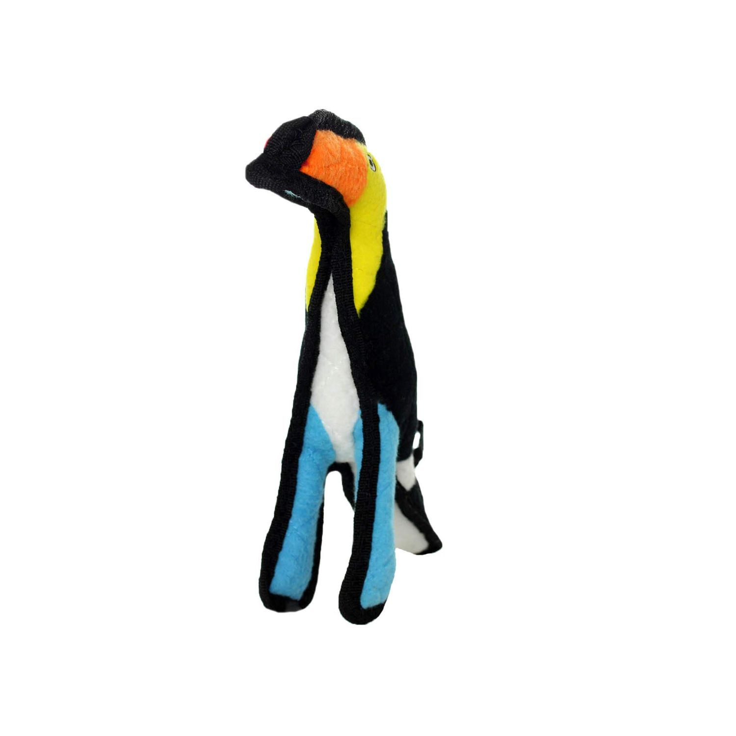 TUFFY - World's Tuffest Soft Dog Toy - Zoo Toucan - Multiple Layers. Made Durable, Strong & Tough. Interactive Play (Tug, Toss & Fetch). Machine Washable & Floats. (Combo Pack #1)