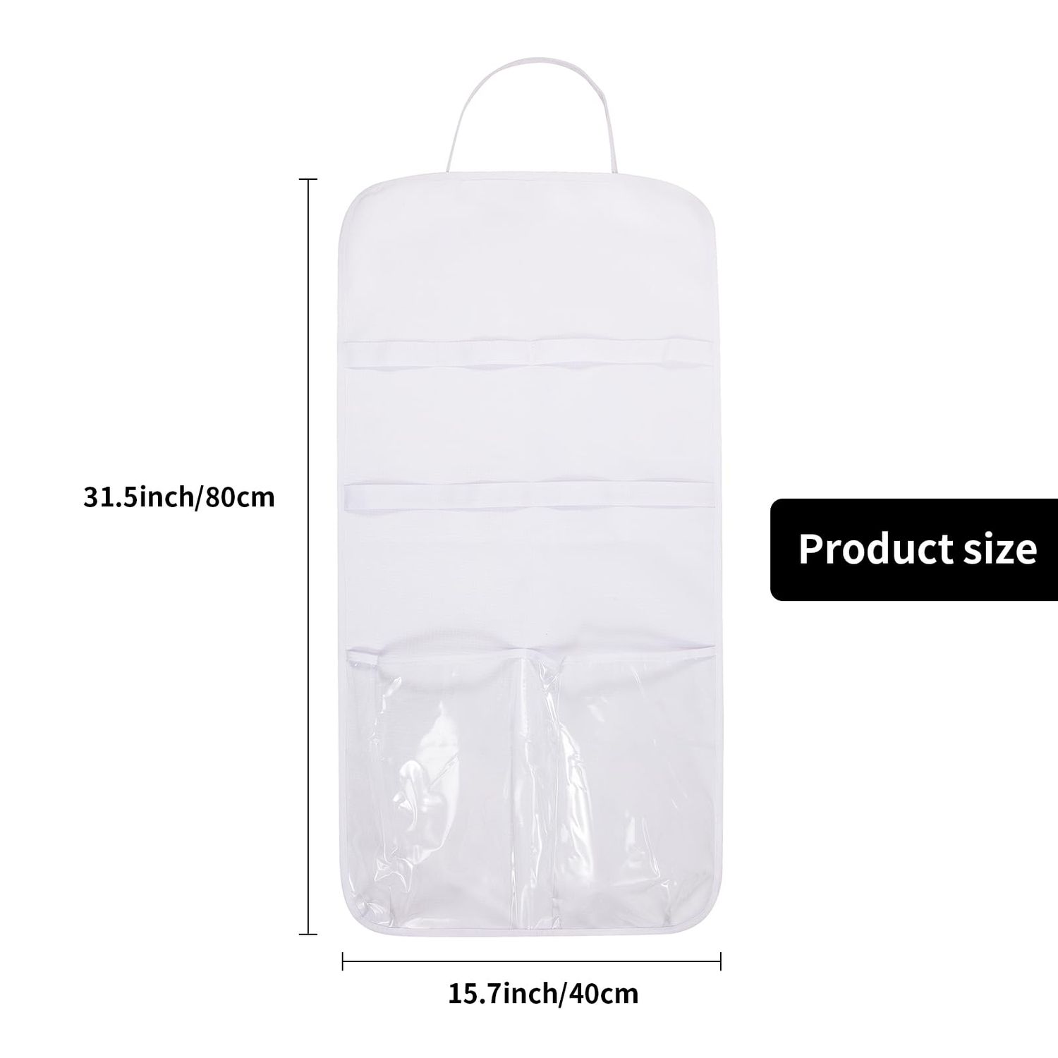Cat Wand Toy Storage Hanging Bag,High Capacity Cat Wand Toy Storage Bag, Indoor Cat Toy Storage Organizer,Lightweight Pet Toy Storage Bag for Neatly Organizing Teaser Wand Toys,Keep Home Tidy(White)