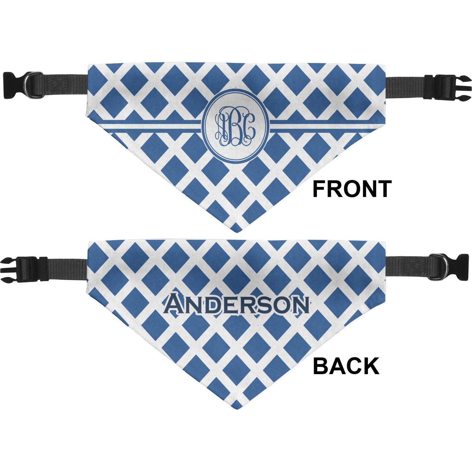 Personalized Diamond Dog Bandana - Small