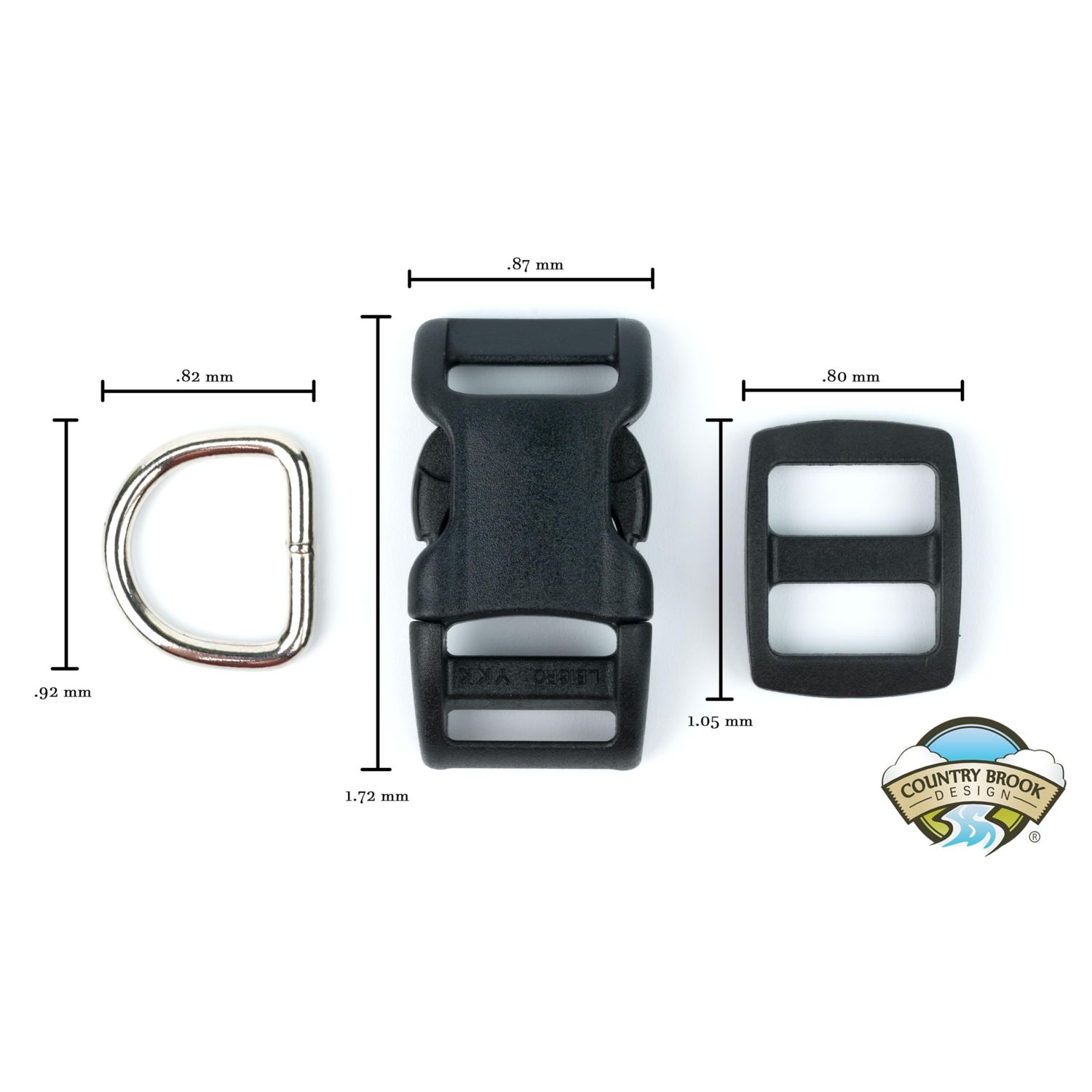 Country Brook Design - Easy DIY Dog Collar Kit Makes (10) 5/8 Inch Collars