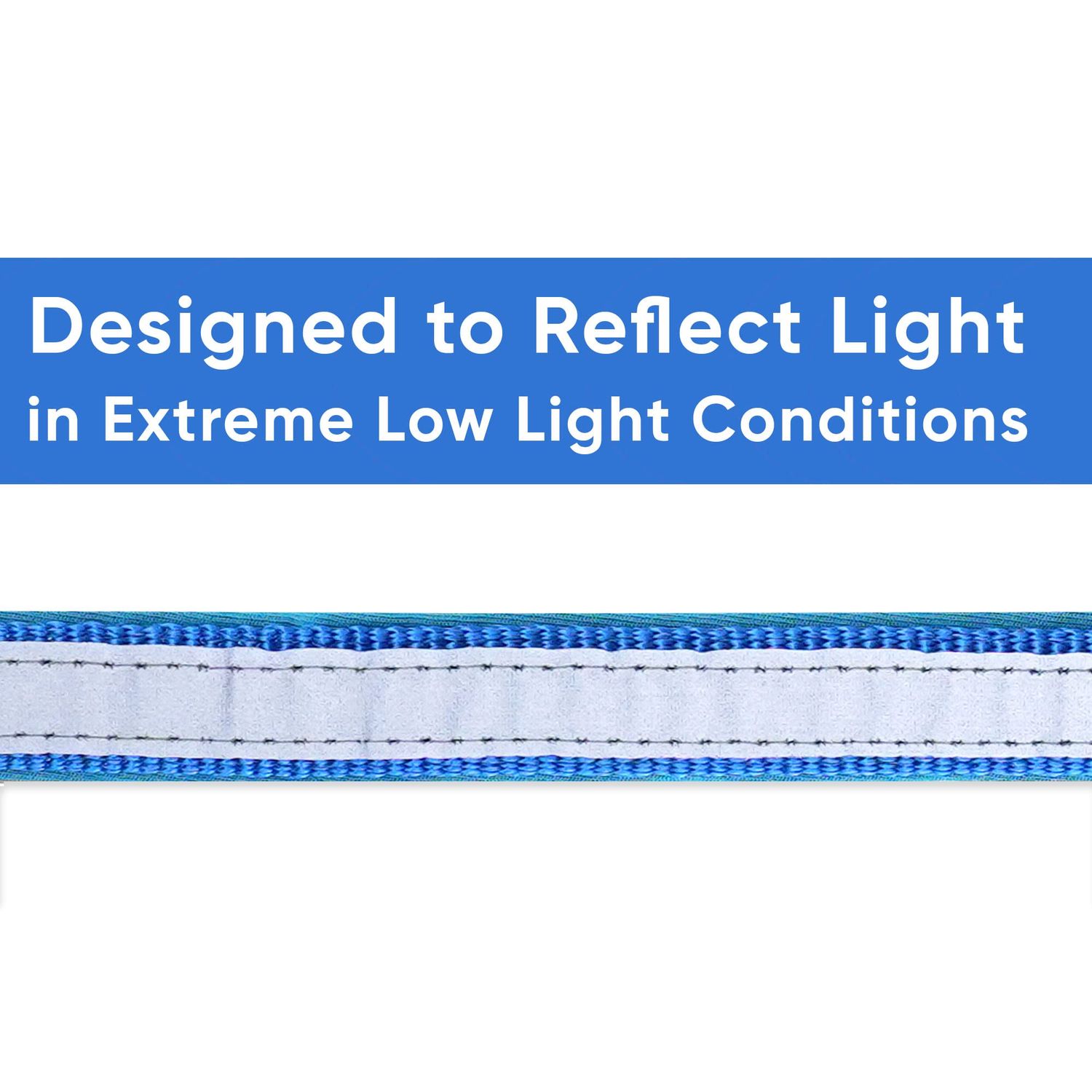 Pawtitas Lumberjack Padded Martingale Collar for Dogs | Soft Neoprene Dog Collar for Your pet's Comfort Made with Reflective Band for Maximum Visibility | Fits Small and Large Pets - Large Blue
