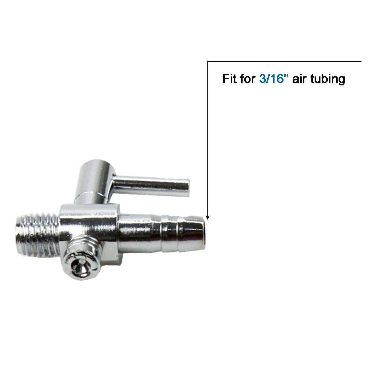 AQUANEAT Aquarium Metal Gang Valves, Air Flow Control Valves, 1 Way Thread Valves, Manifolds Air Distributor for Air Pump,20pcs