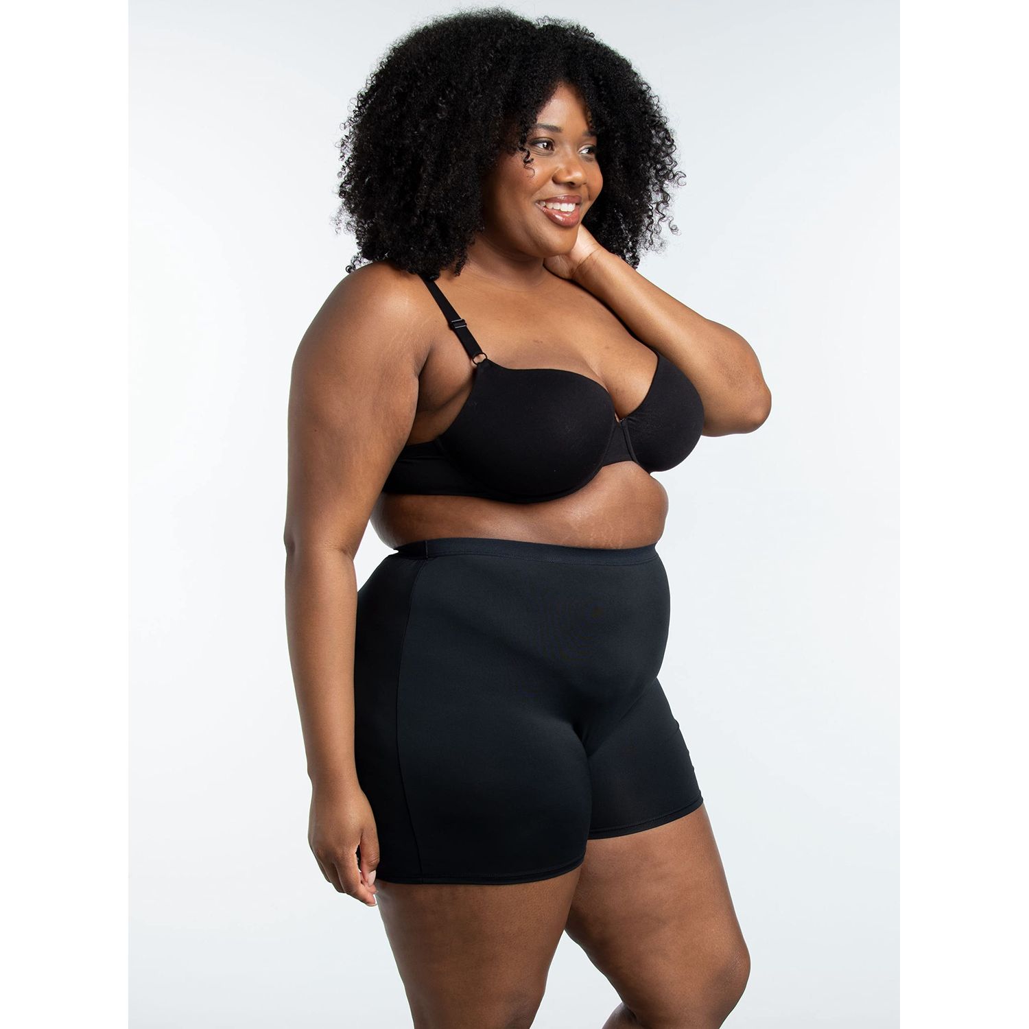 Fruit Of The Loom Women's Plus Size Fit for Me 4 Pack Microfiber Slip Short Panties, Assorted, 9