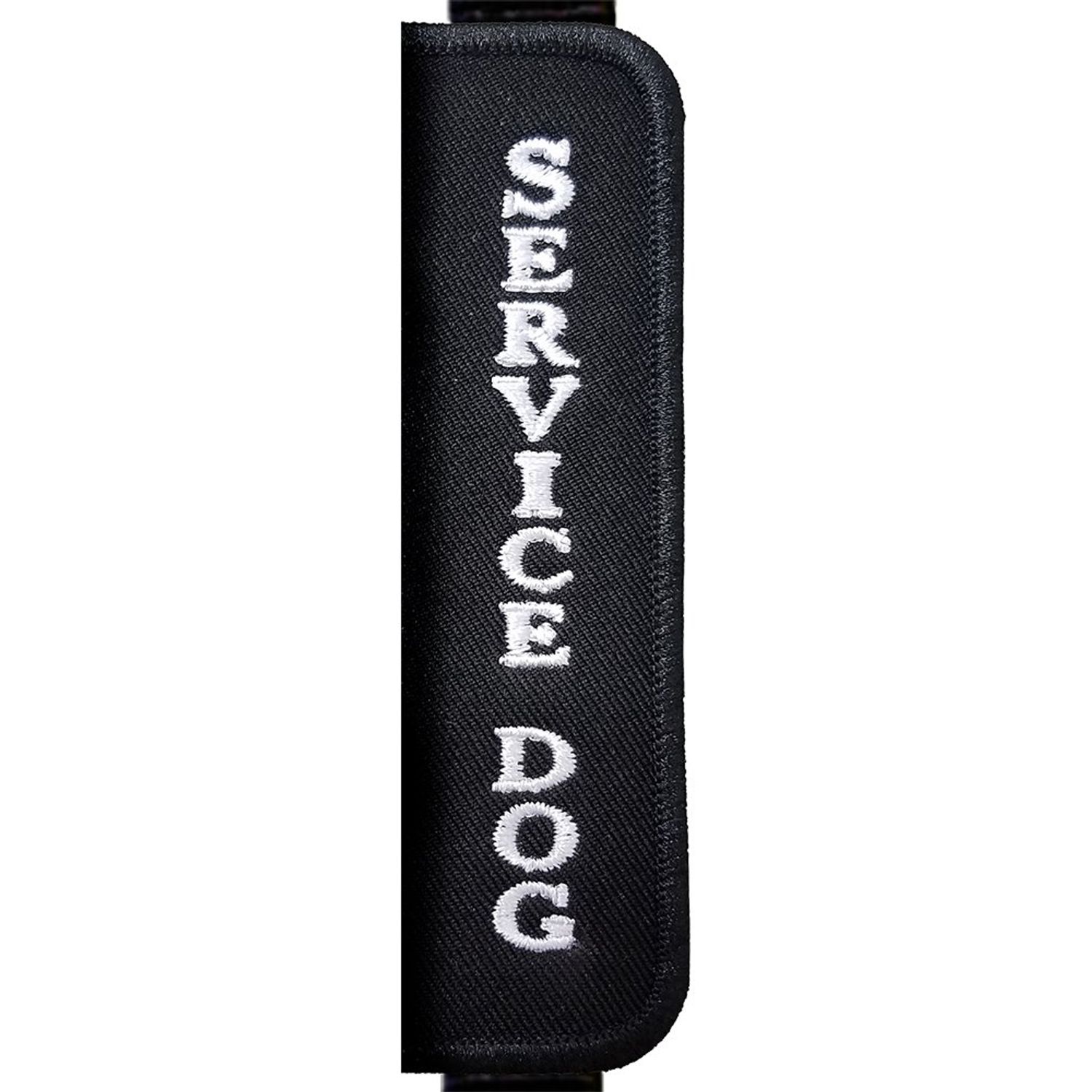 ActiveDogs Hands-Free Adjustable Service Dog Leash, 7.5' x.75 Premium Quality Crossbody K9 Training Lead - Black Nylon