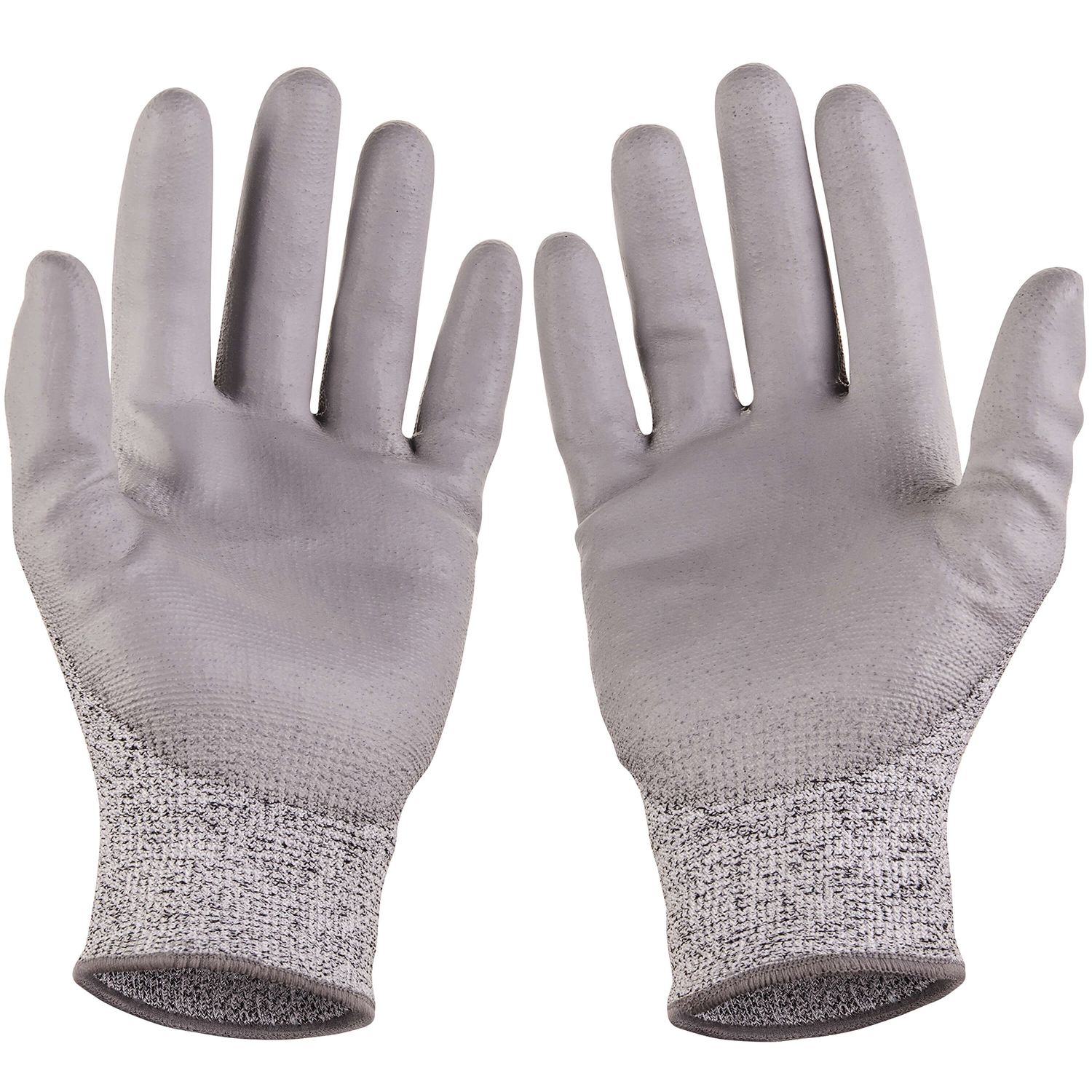 SAFEAT Safety Grip Work Gloves for Men and Women – Protective, Flexible, Cut Resistant, Comfortable PU Coated Palm. Complimentary Ebook Included. Size Large 1 Pair