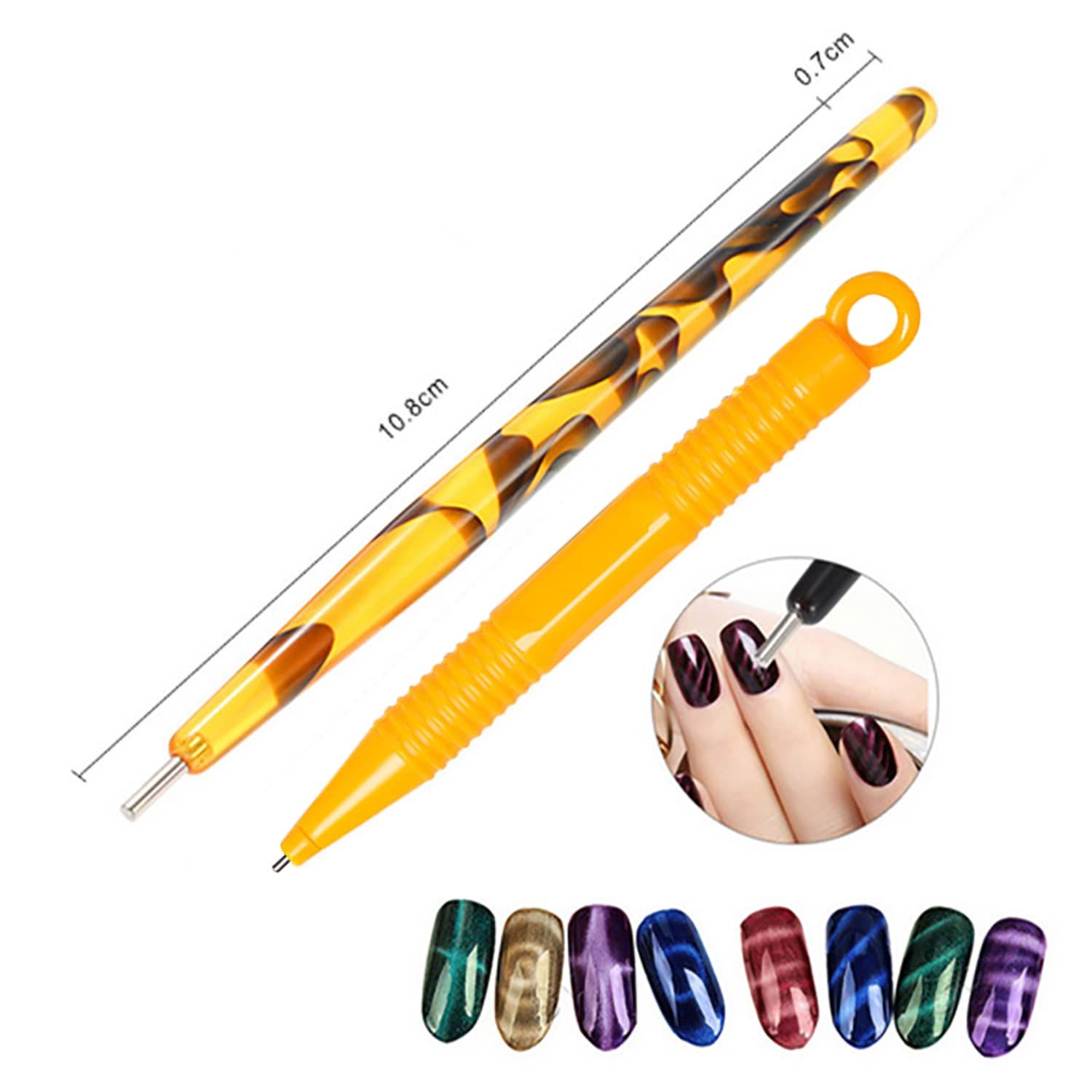 Cat Eye Nail Magnet Pens Double Head 10pcs