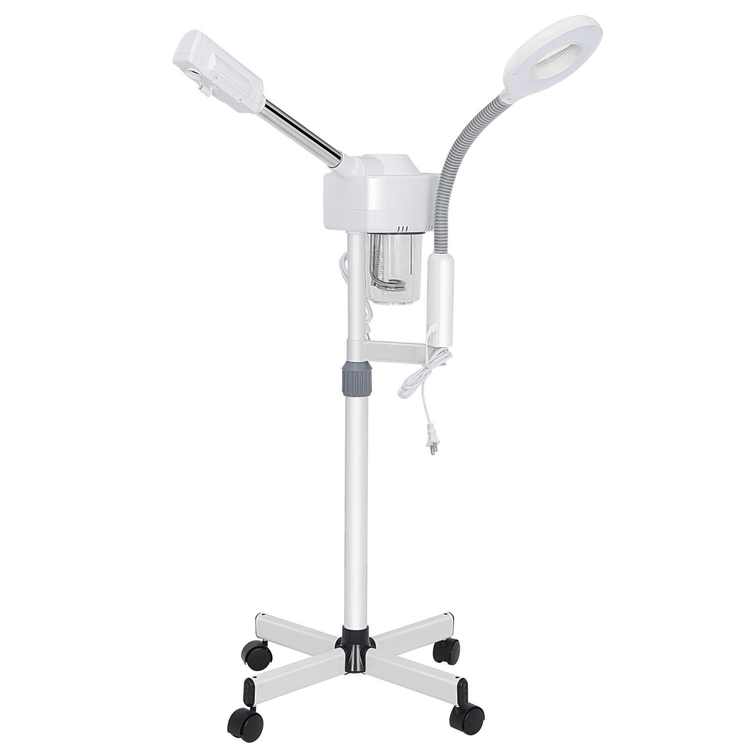 Professional Facial Steamer 5X LED Magnifying Lamp 2 in 1 Facial Steamer