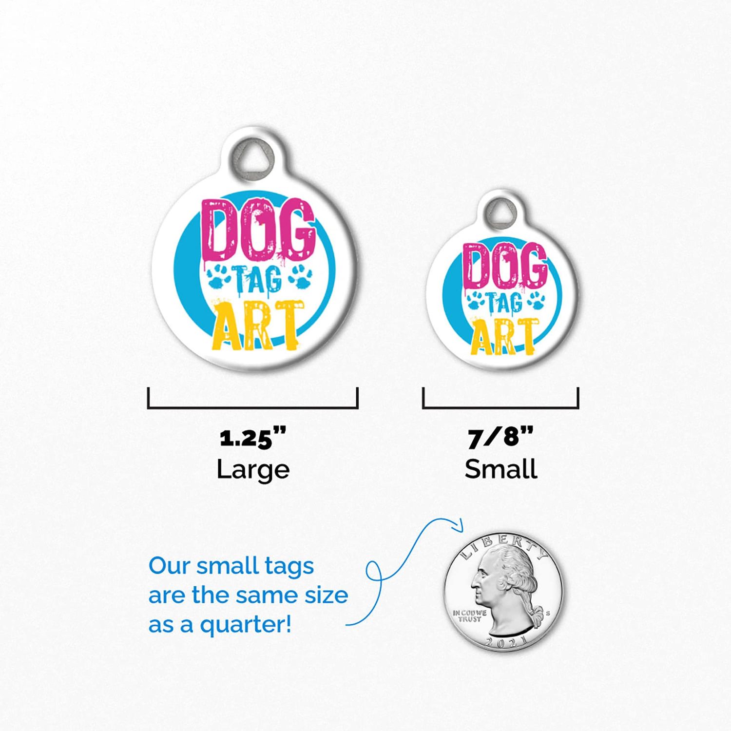 Dog Tag Art Lupine Pattern Tail Feathers - Custom Pet ID Tag for Dogs and Cats