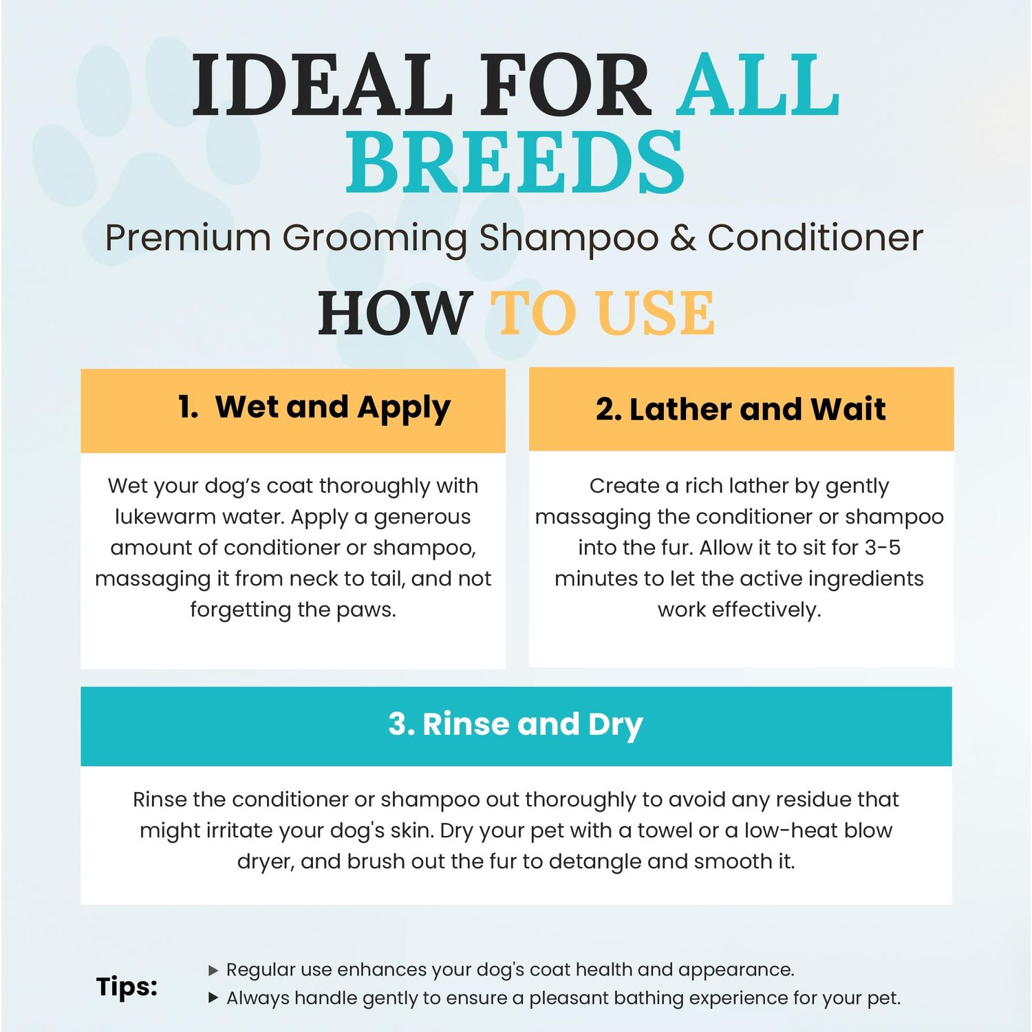 605Products Premium Dog Shampoo & Conditioner - Gentle Formula for Itchy & Sensitive Skin, Puppy Odor Eliminator, Natural Moisturizer (10oz)- Oatmeal