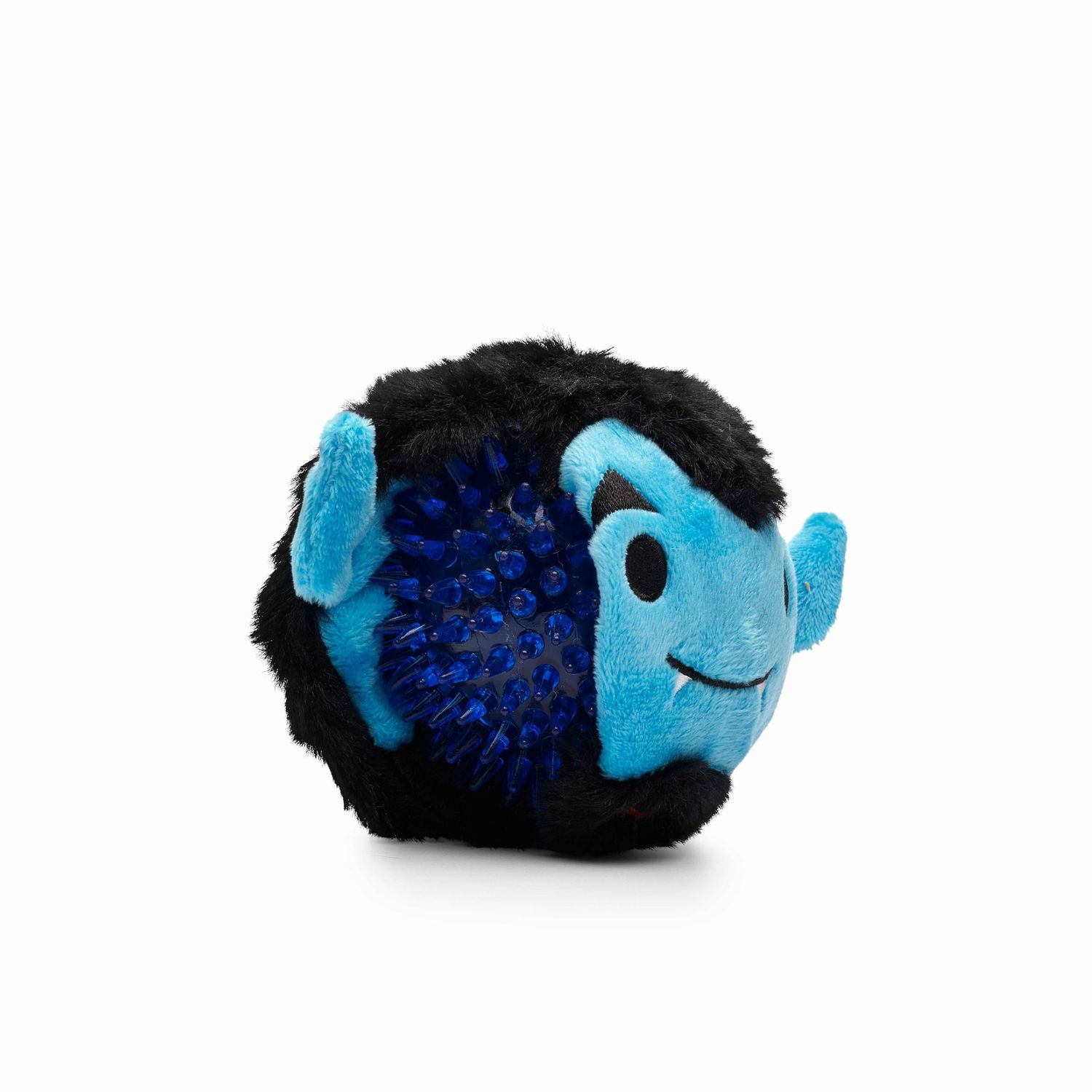 Flourish Pets 2 in 1 Halloween Dog Chew Toys for Aggressive Chewers | Non-Toxic BPA Free Double Stitched Soft Fabric Exterior Dog Toys | Long-Lasting Dog Plush Toys – Dracula (4”)