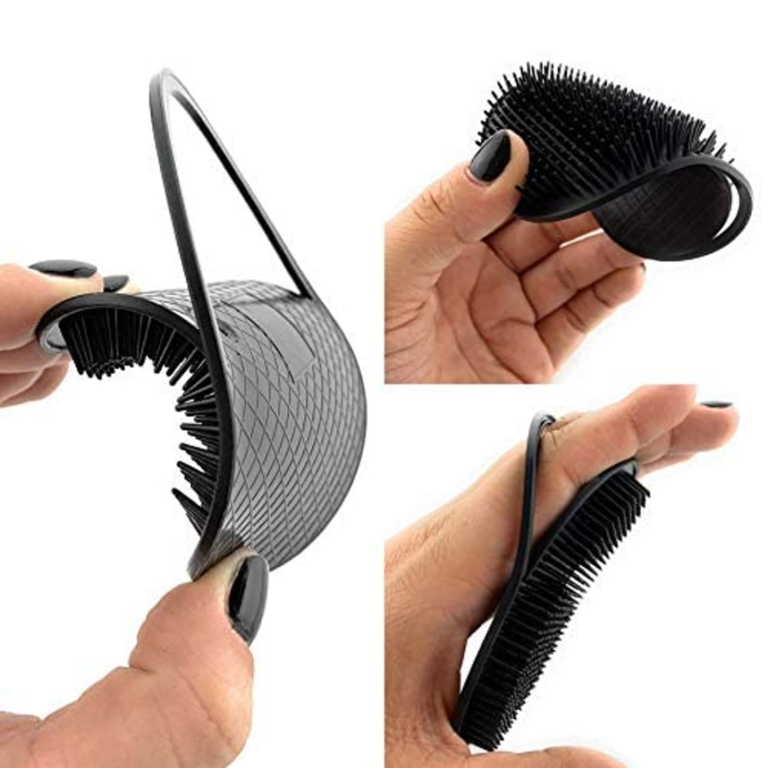 G.B.S Colored Palm Hair Brush Portable Styling Comb, Set of 8 Made in USA