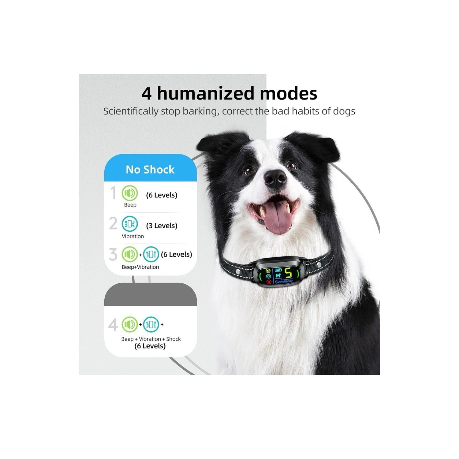 Auto Anti bark Dog Collar Intelligent Waterproof Barking Terminator New