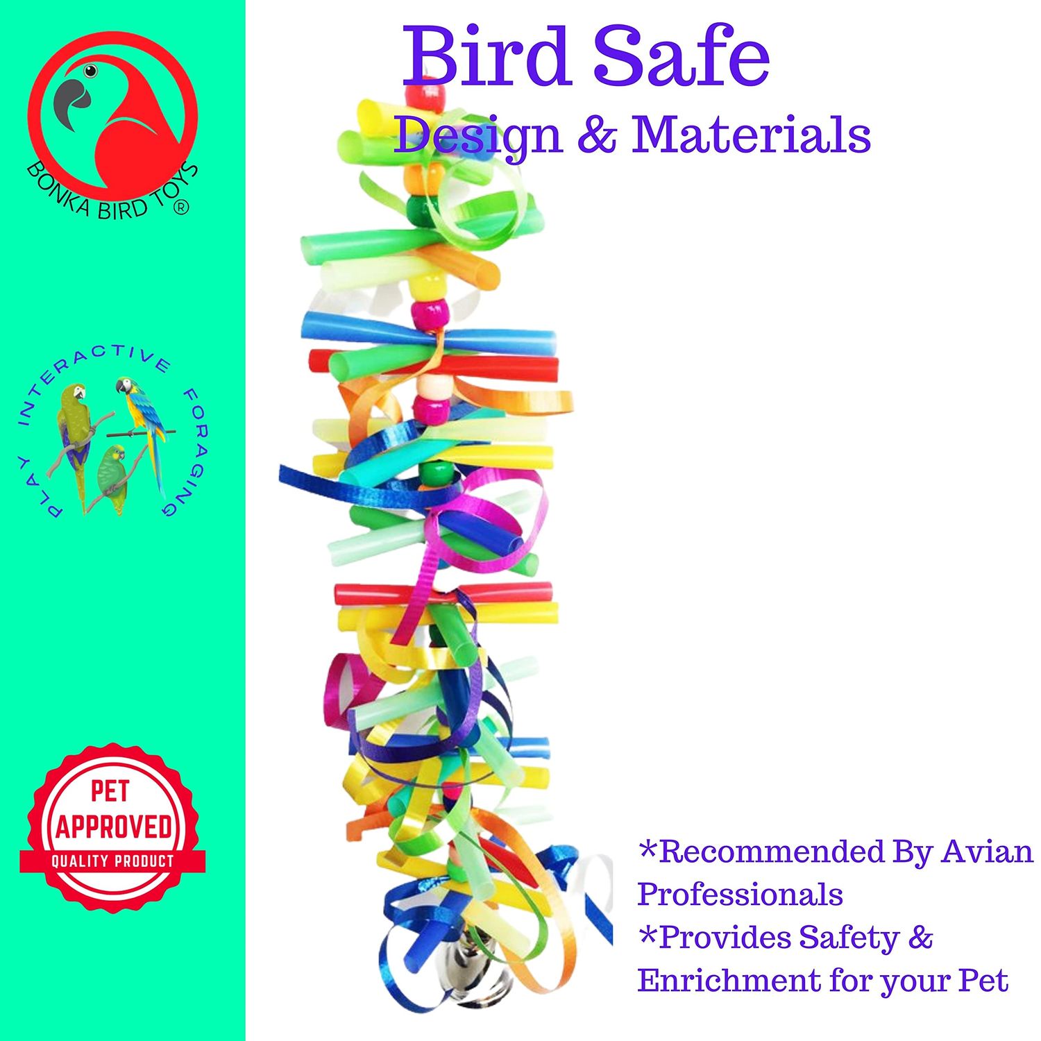 Bonka Bird Toys 1917 Party Small Medium Bird Toy Parrot cage Craft Toys Cages Cockatiel Budgie Lovebird