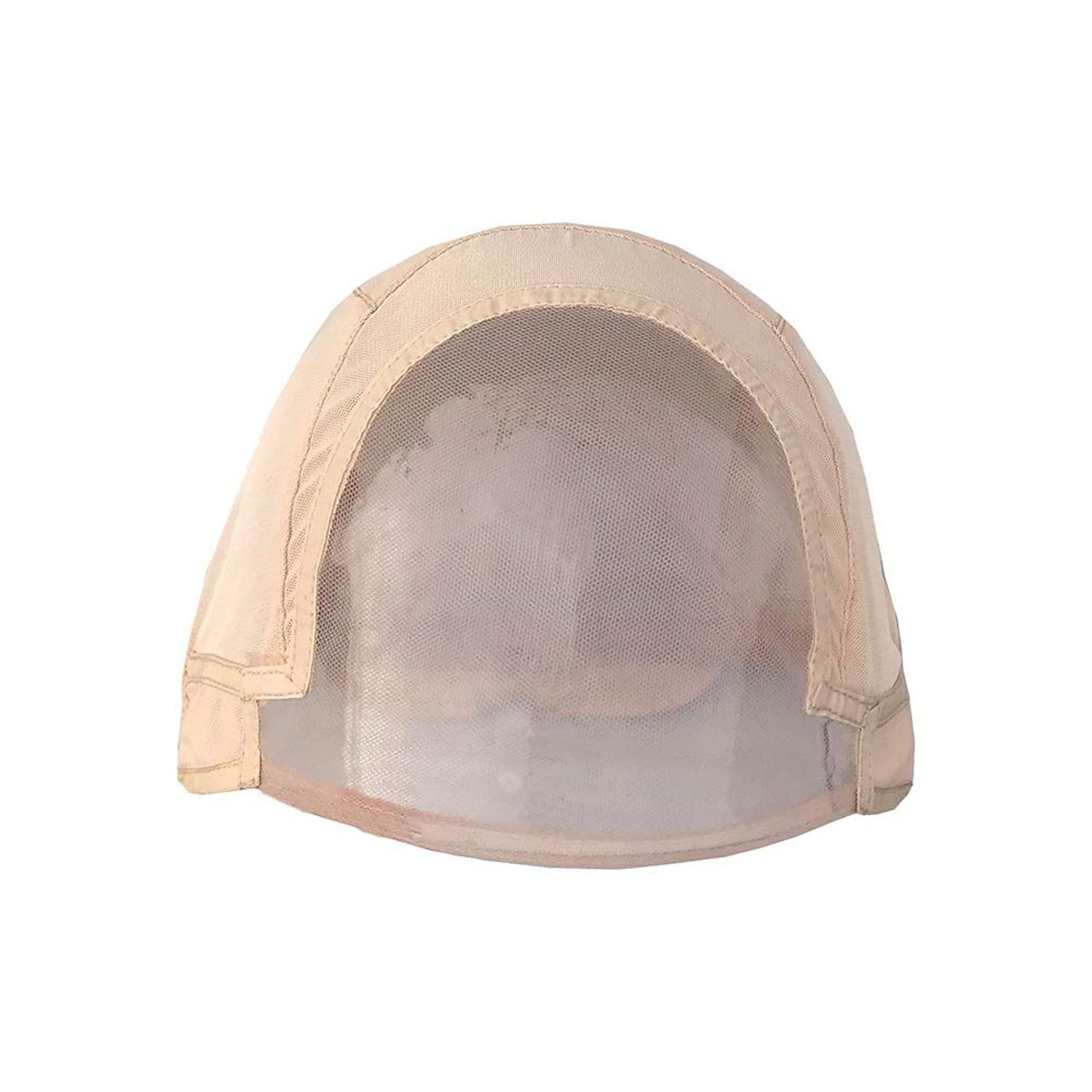 Glueless Wig Cap for Making Wigs with Adjustable Strap in the back and Spare Combs (Medium 22.5inch, Beige)