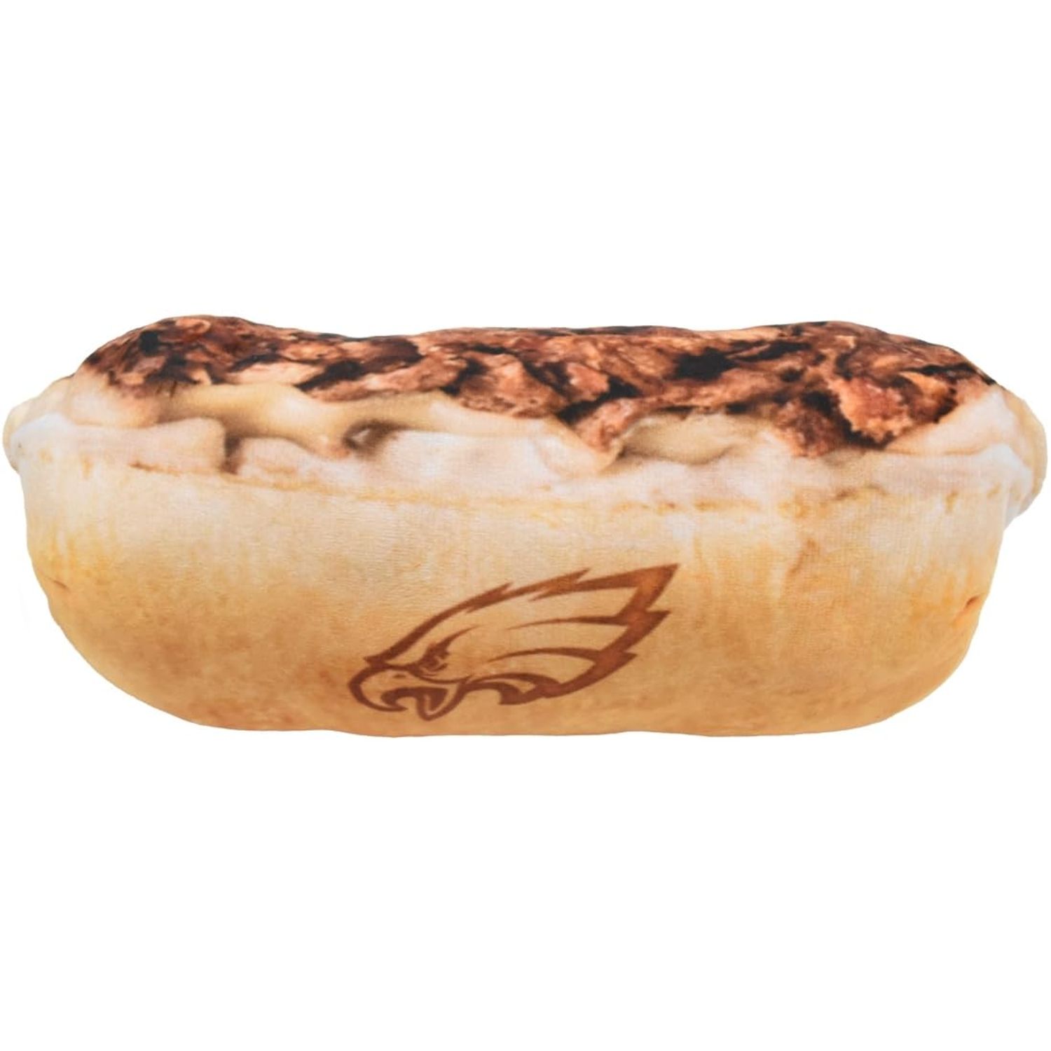 Littlearth Philadelphia Eagles NFL Cheesesteak Hoagie Soft Dog Toy with Squeaker